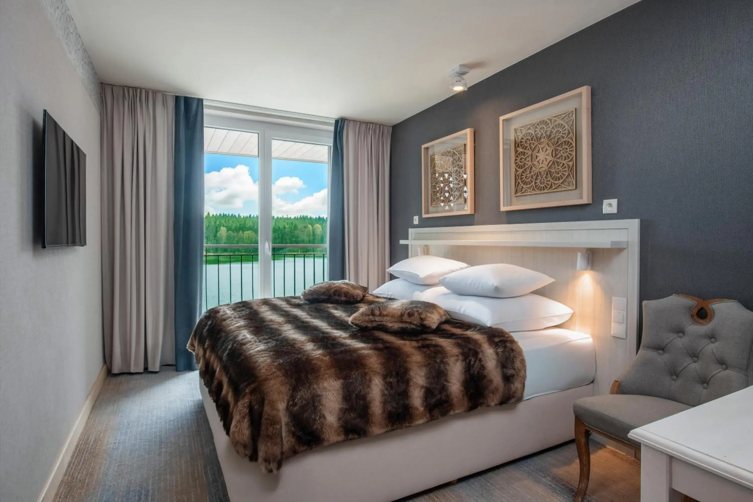 Double Room with Lake View in Aries Lago Park Hotel & SPA, Mazury Double Room with Lake View in Aries Lago Park Hotel & SPA, Mazury