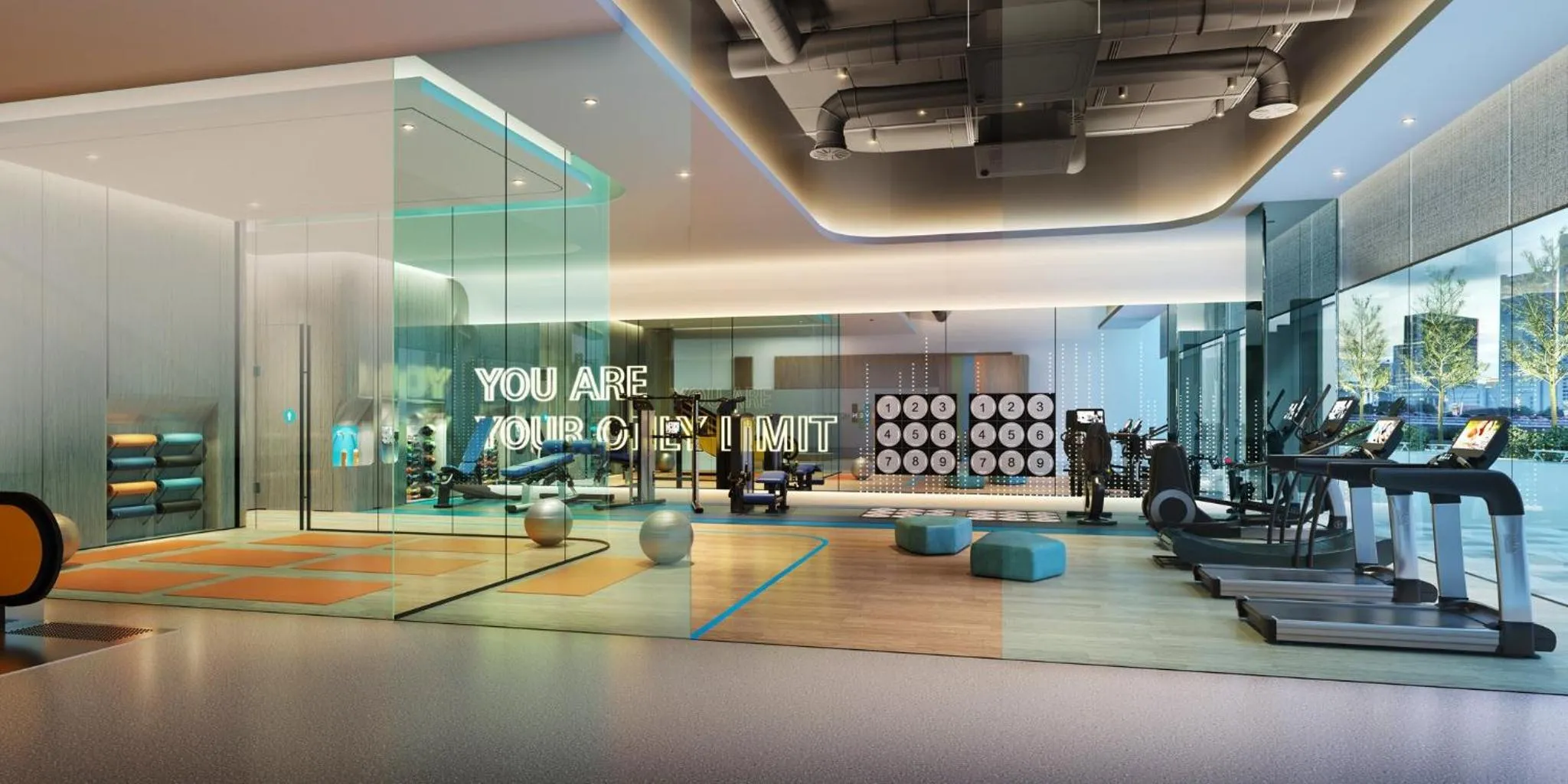 Fitness centre/facilities in EVEN Hotel Chongli, an IHG Hotel