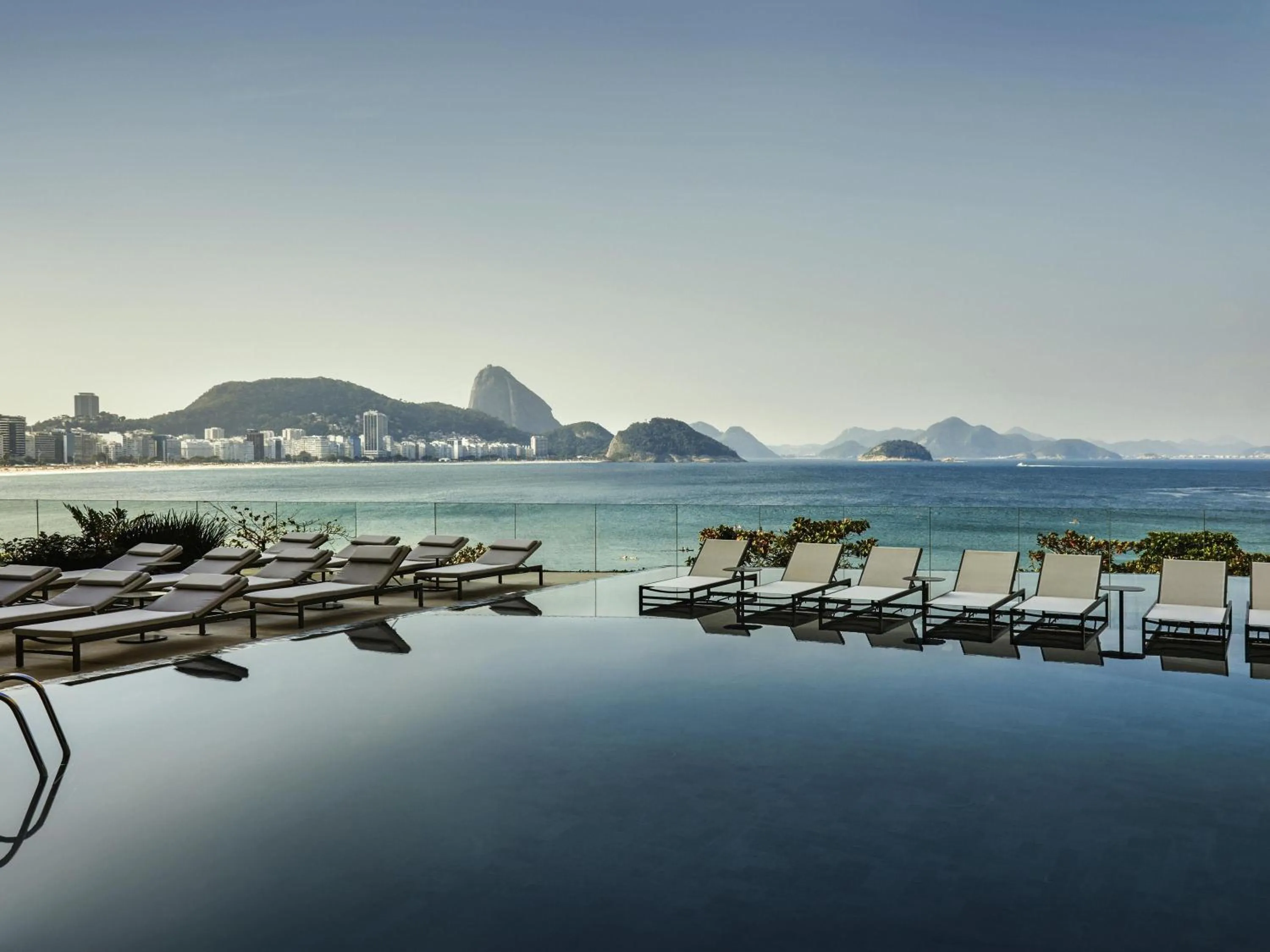 Pool view in Fairmont Rio de Janeiro Copacabana