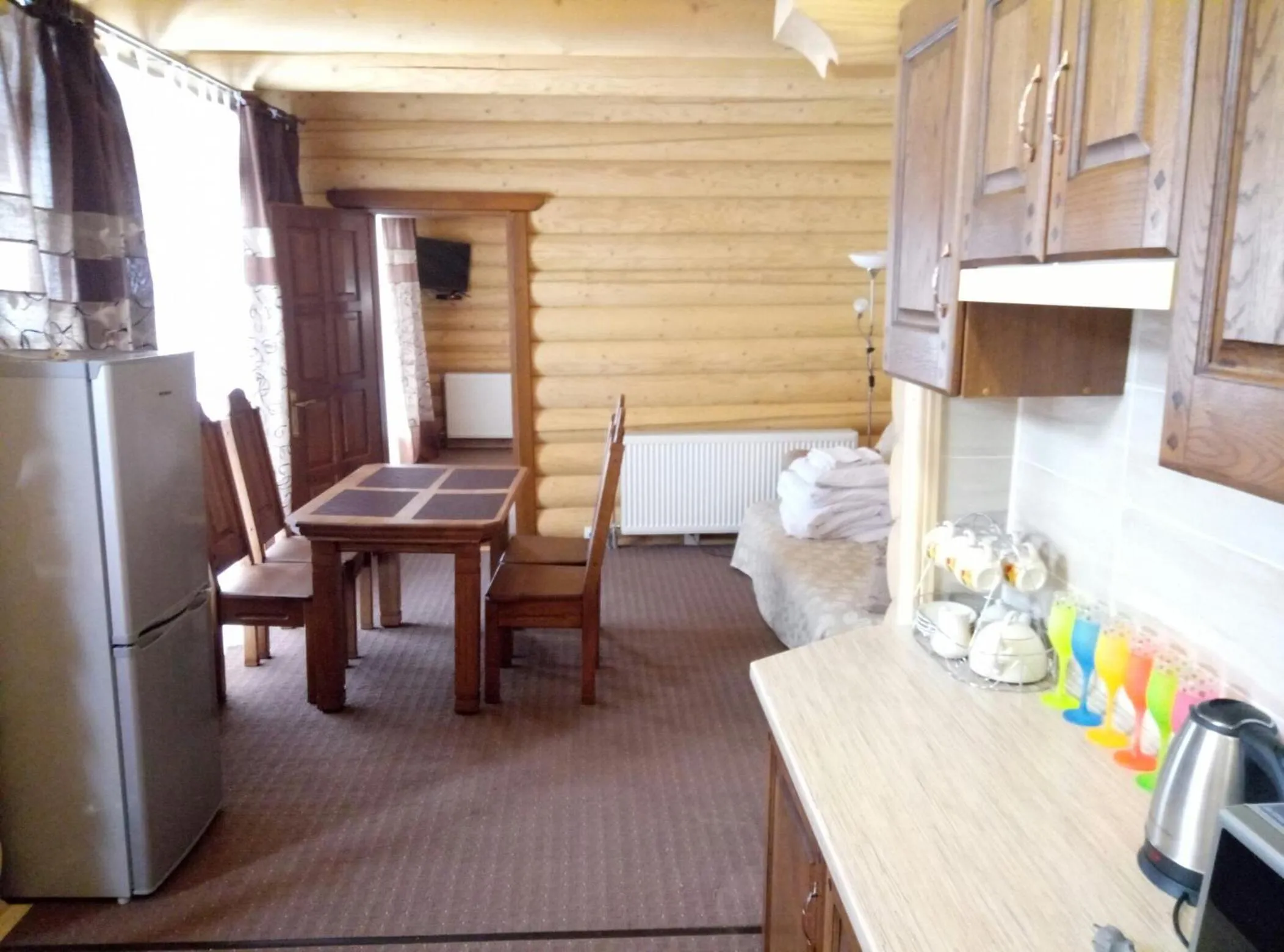 Kitchen or kitchenette in Lavina Hotel