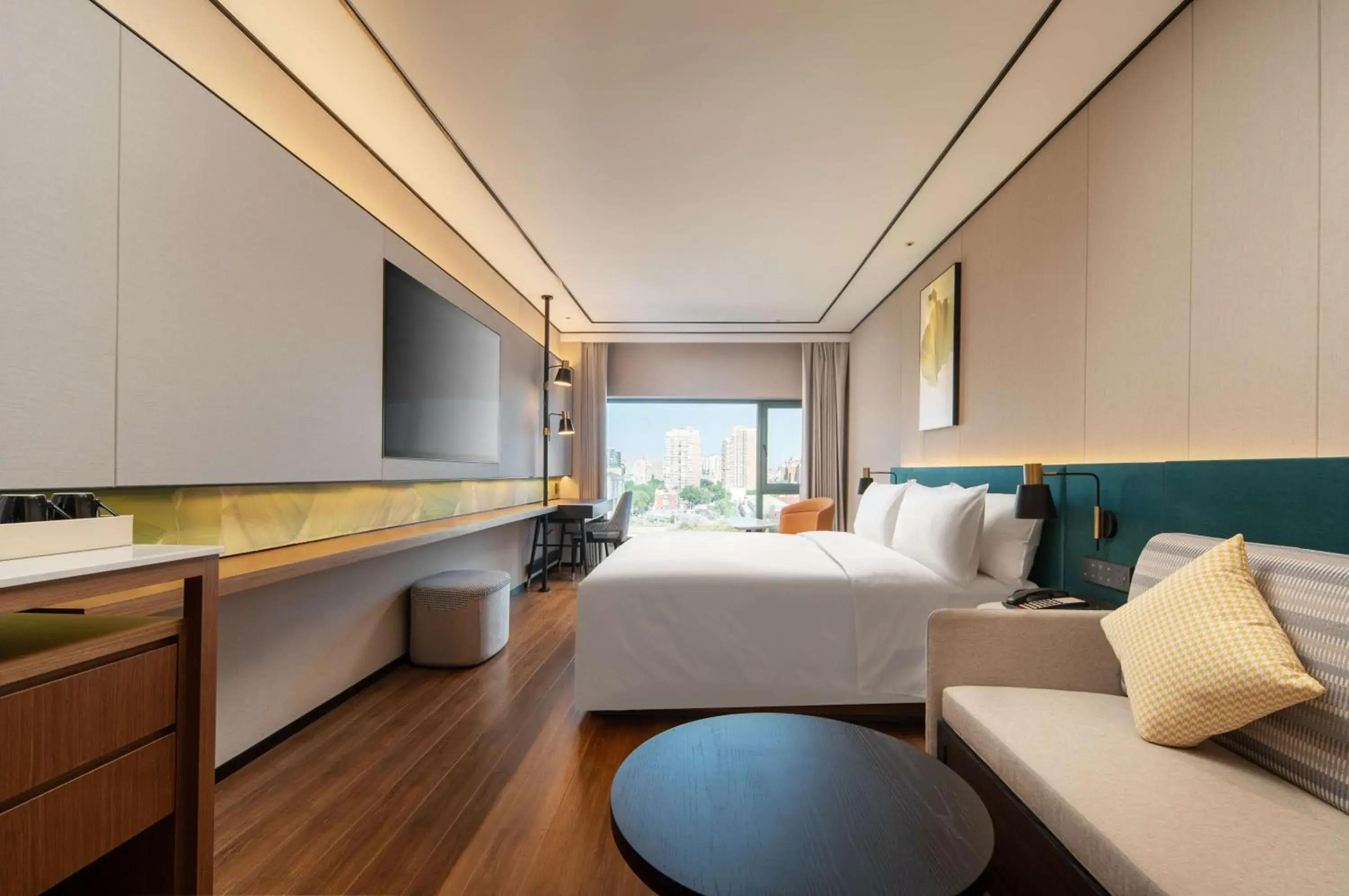 Living room, Bed in Hilton Garden Inn Beijing West Railway Station Living room, Bed in Hilton Garden Inn Beijing West Railway Station