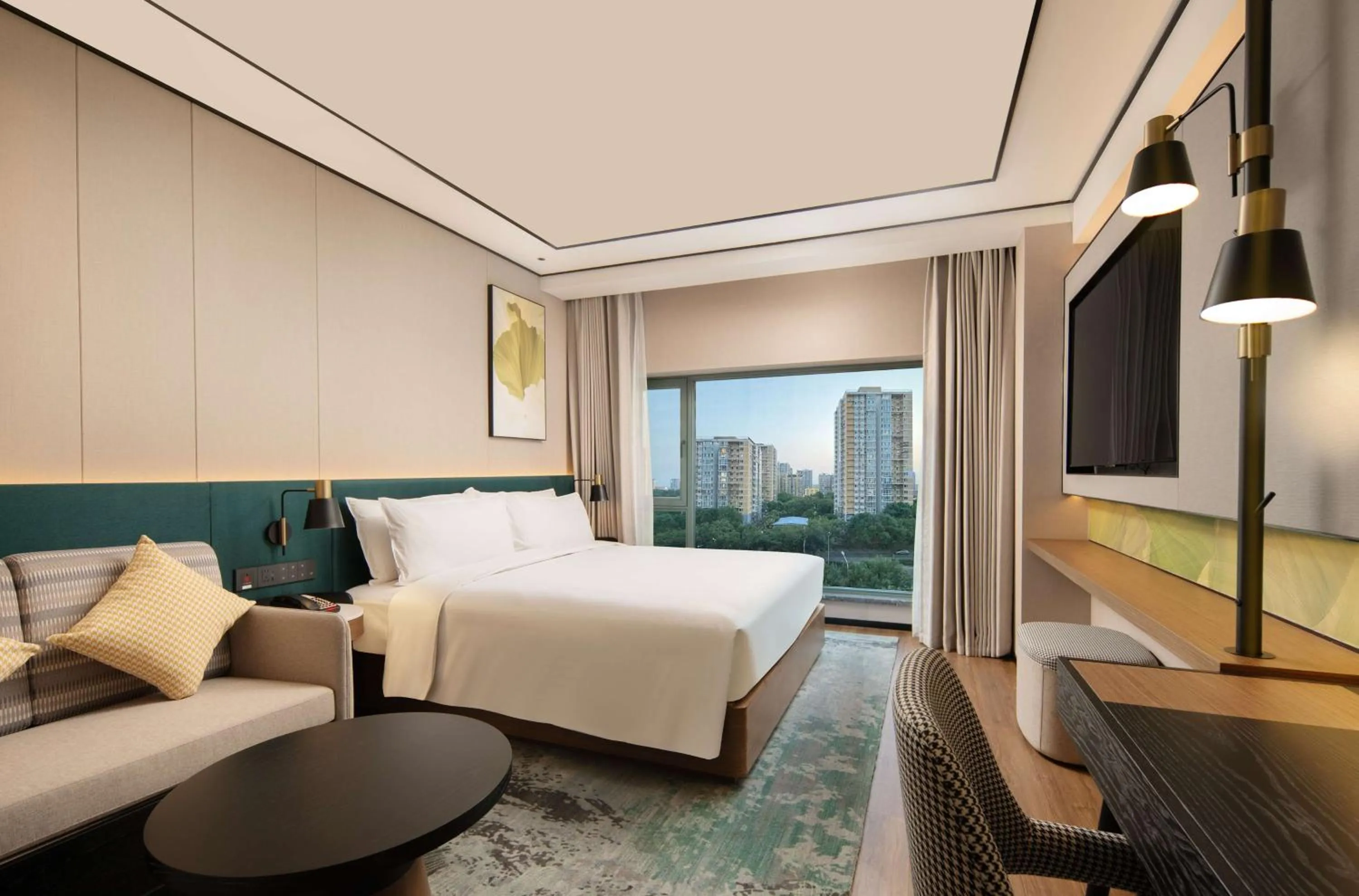 Bed in Hilton Garden Inn Beijing West Railway Station