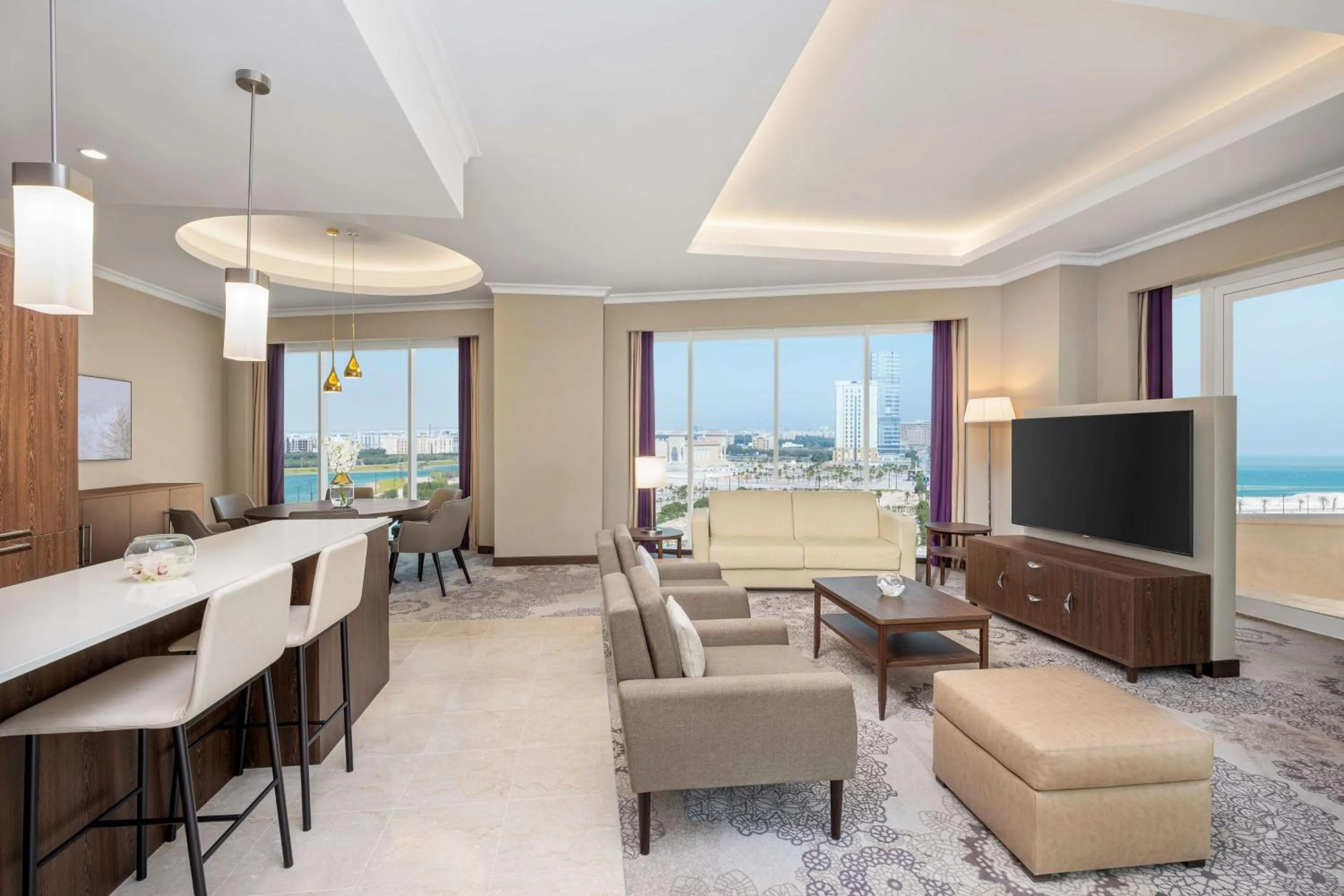 Living room in Hilton Al Khobar King Fahd Causeway