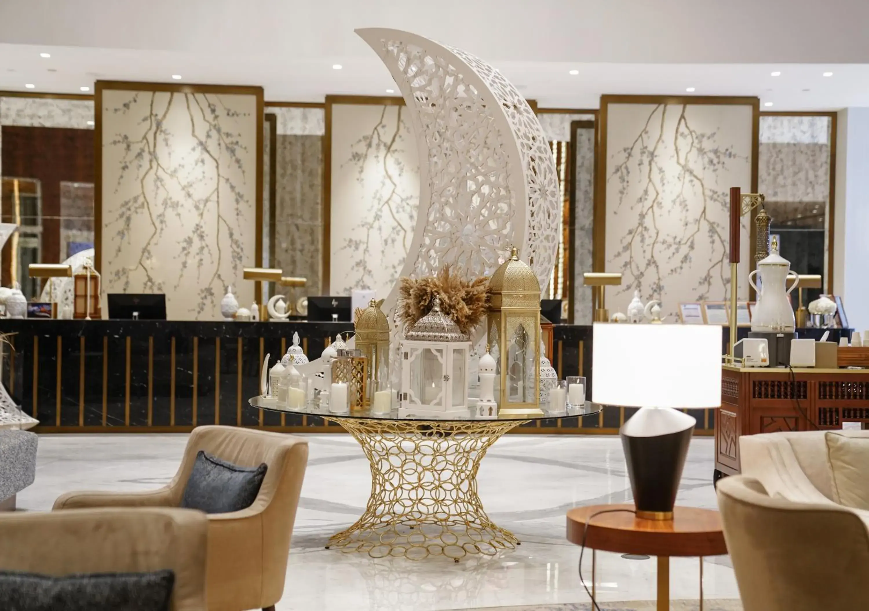 Lobby or reception in Hilton Al Khobar King Fahd Causeway Lobby or reception in Hilton Al Khobar King Fahd Causeway