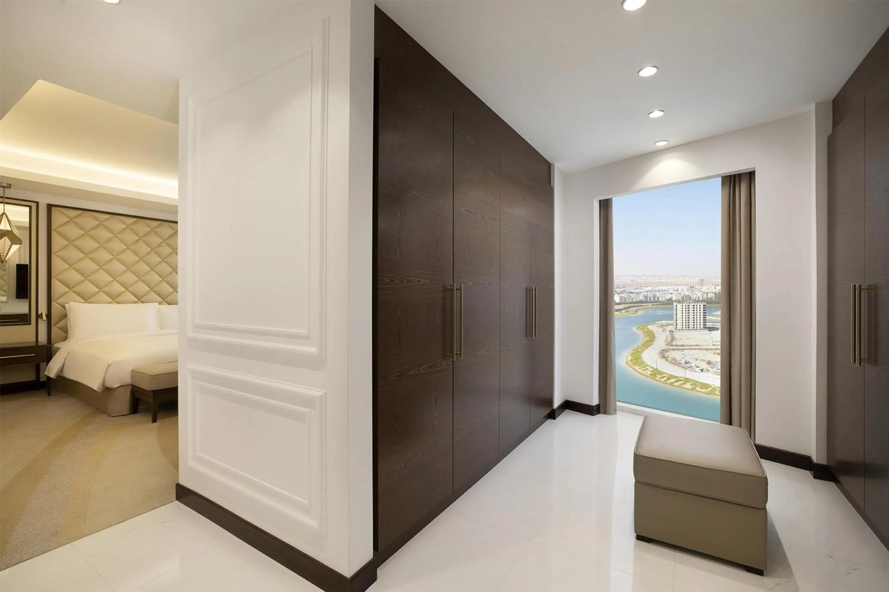 View (from property/room), Bed in Hilton Al Khobar King Fahd Causeway