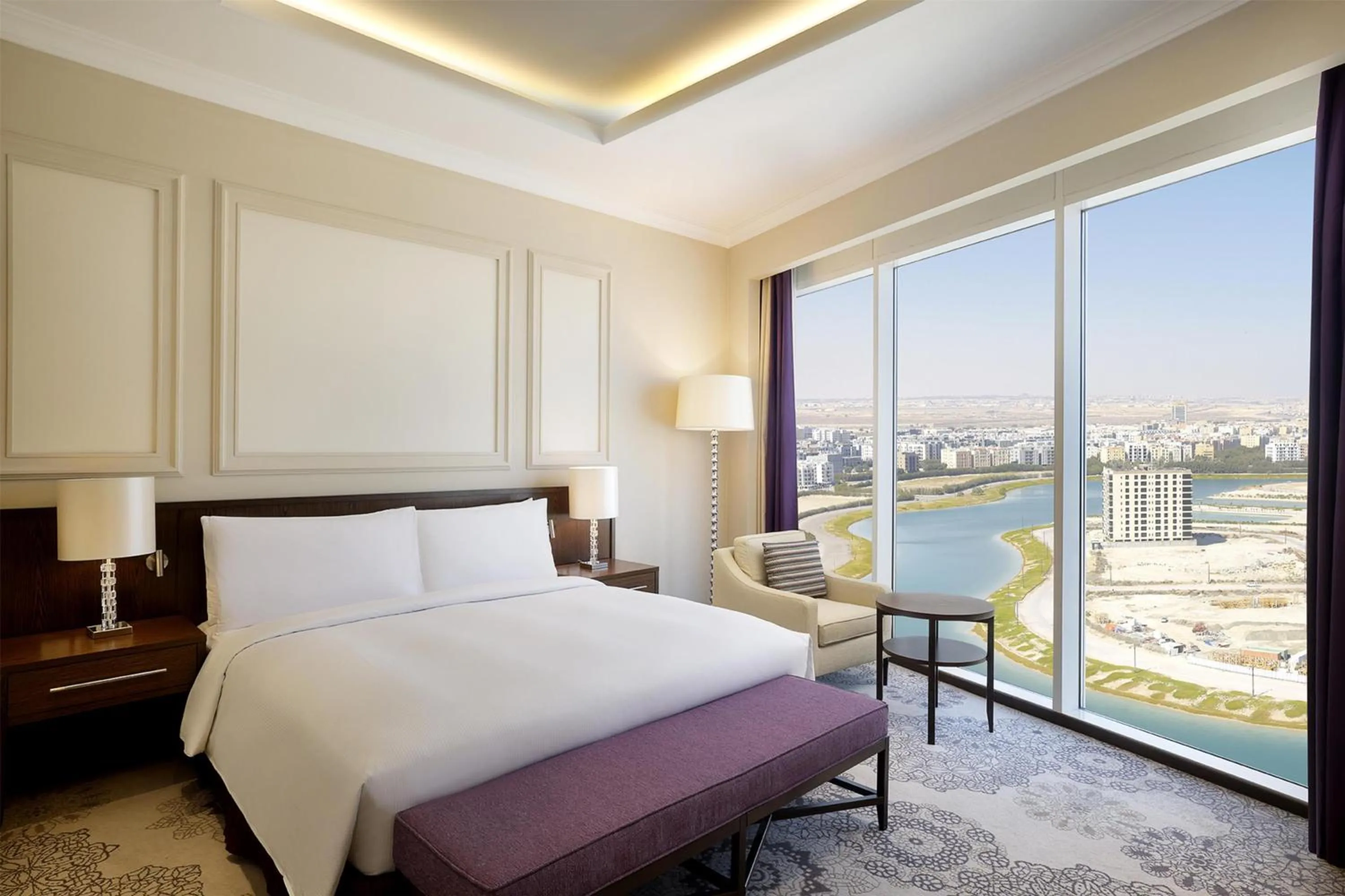 View (from property/room), Bed in Hilton Al Khobar King Fahd Causeway