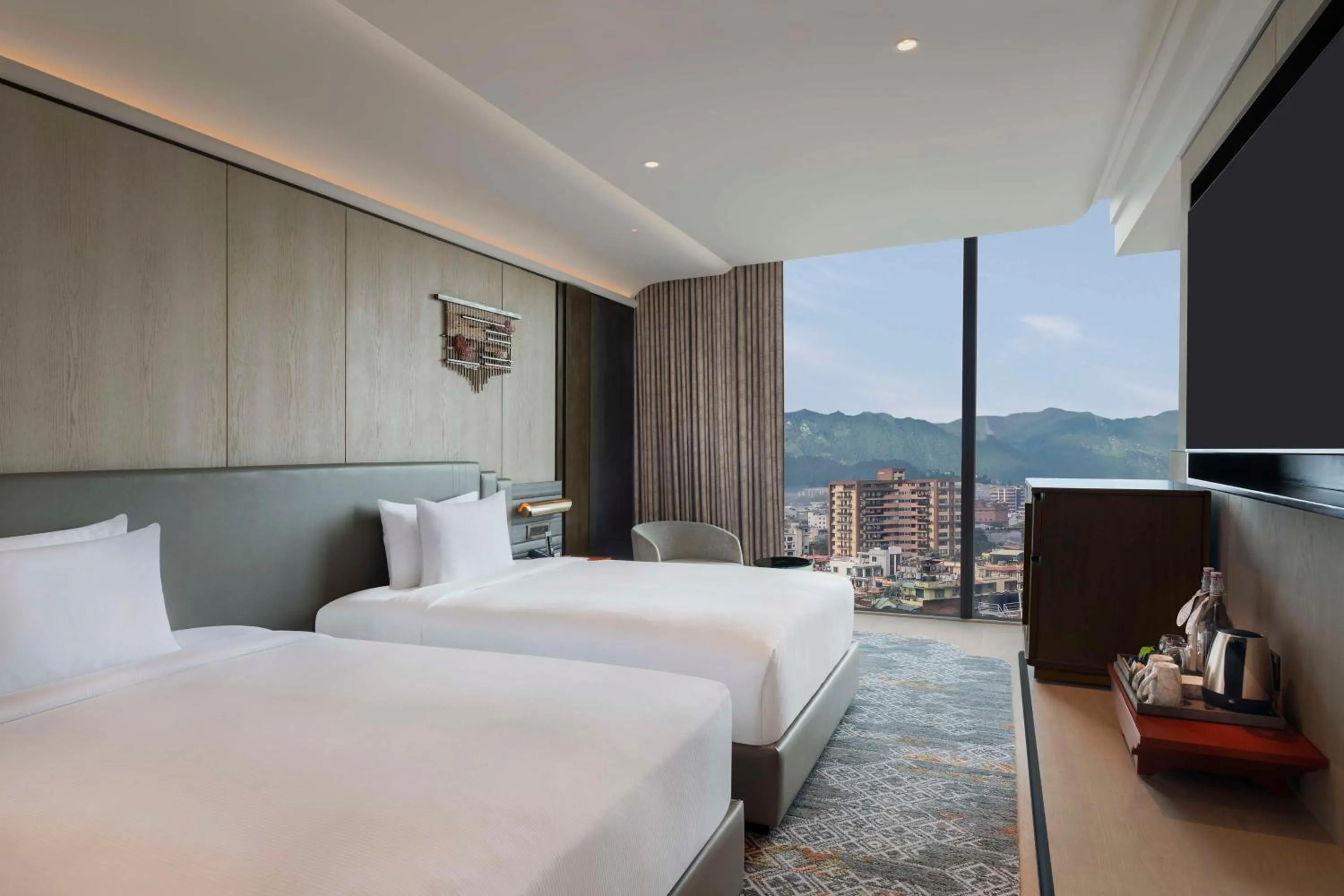 Bed in Hilton Kathmandu