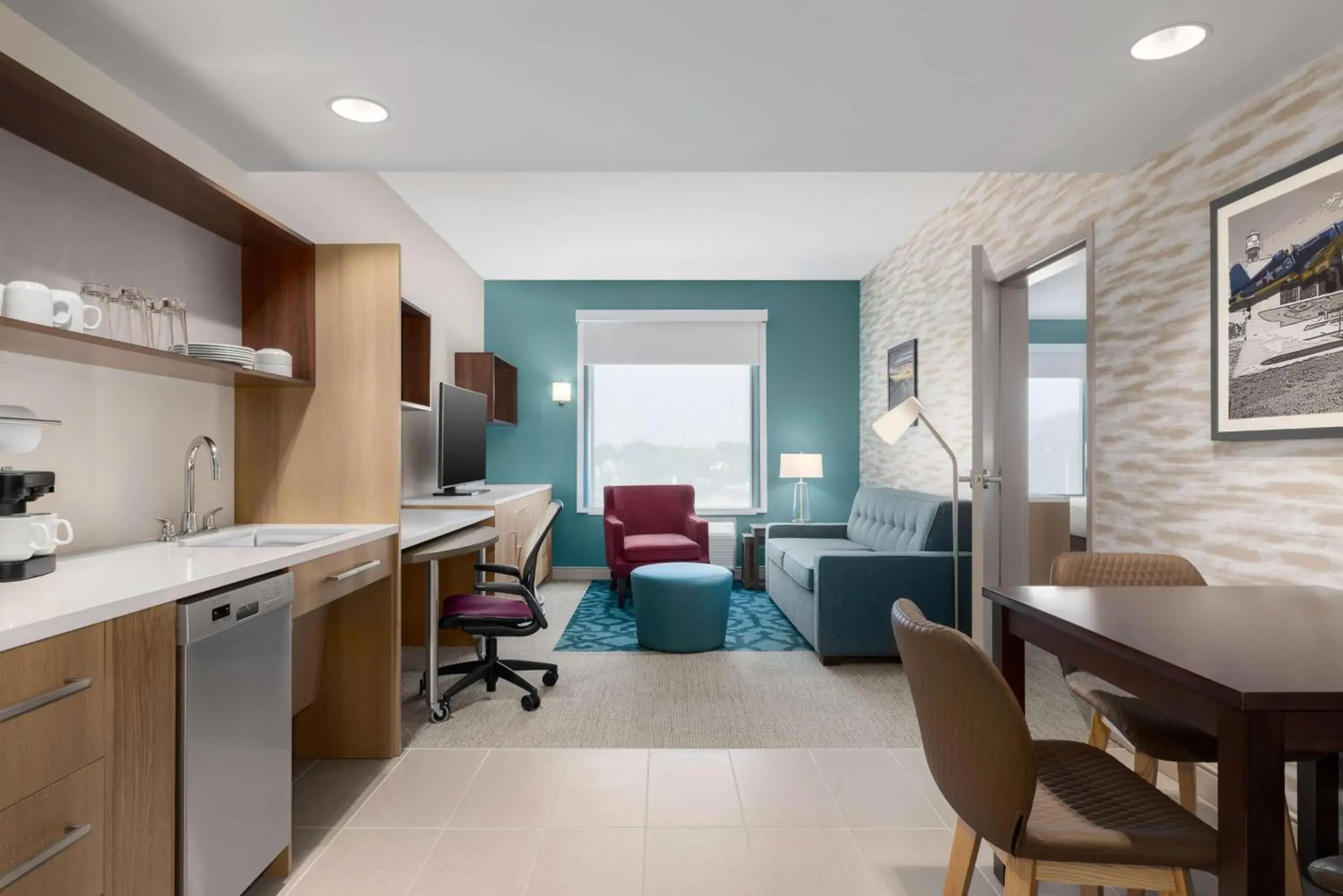 Living room in Home2 Suites By Hilton Virginia Beach Princess Anne Living room in Home2 Suites By Hilton Virginia Beach Princess Anne