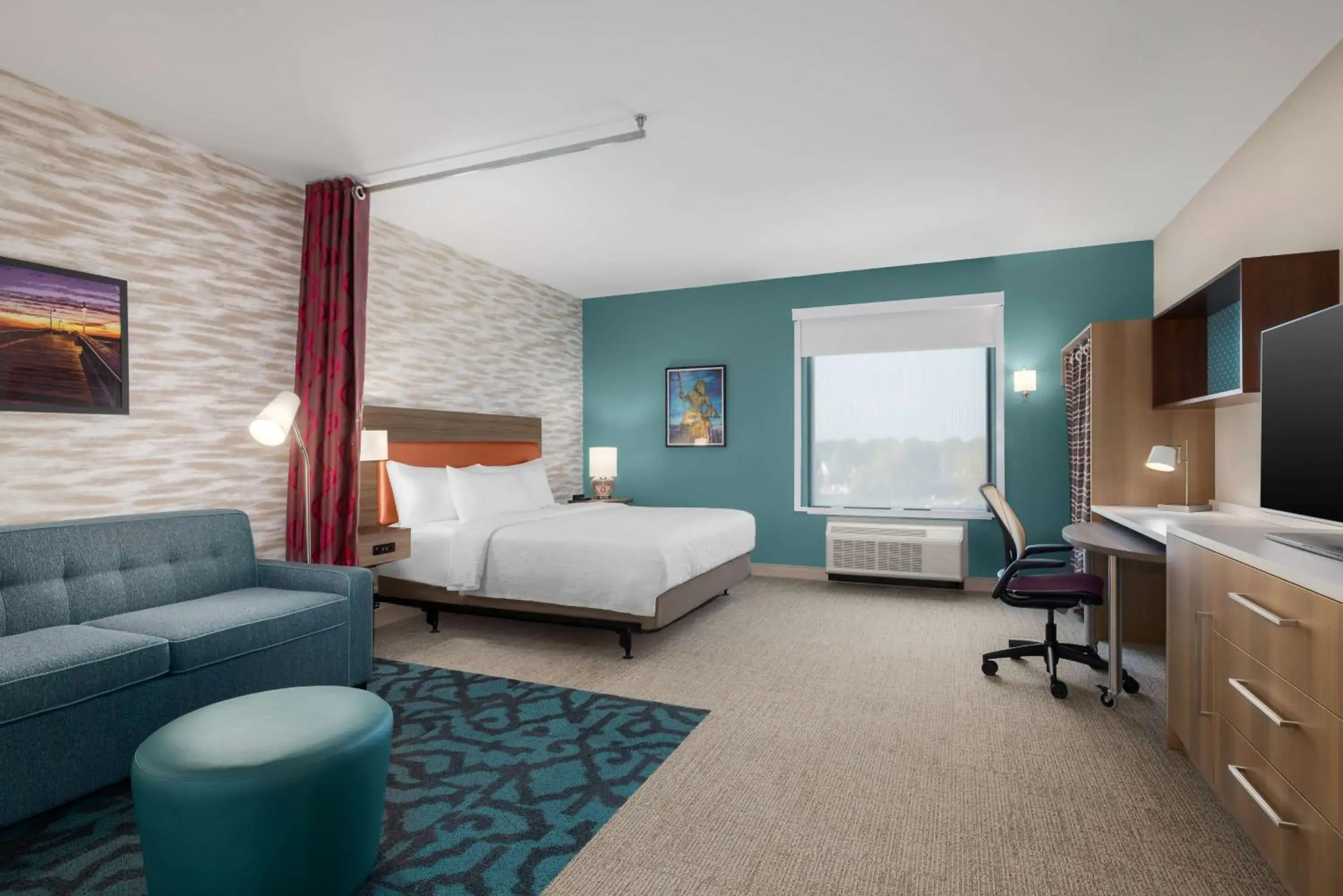 Queen Suite in Home2 Suites By Hilton Virginia Beach Princess Anne Queen Suite in Home2 Suites By Hilton Virginia Beach Princess Anne