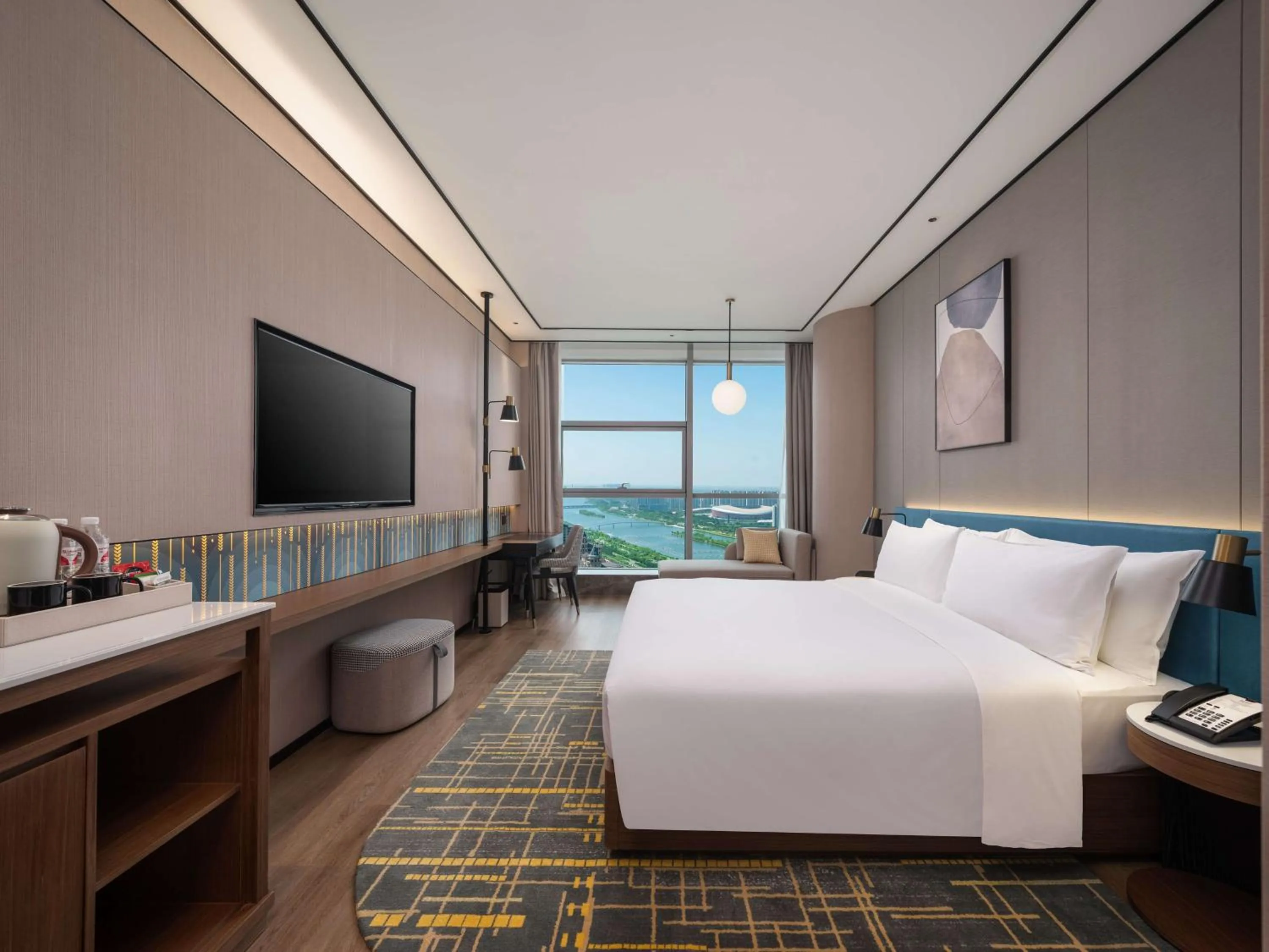 Bed in Hilton Garden Inn Taiyuan Binhe