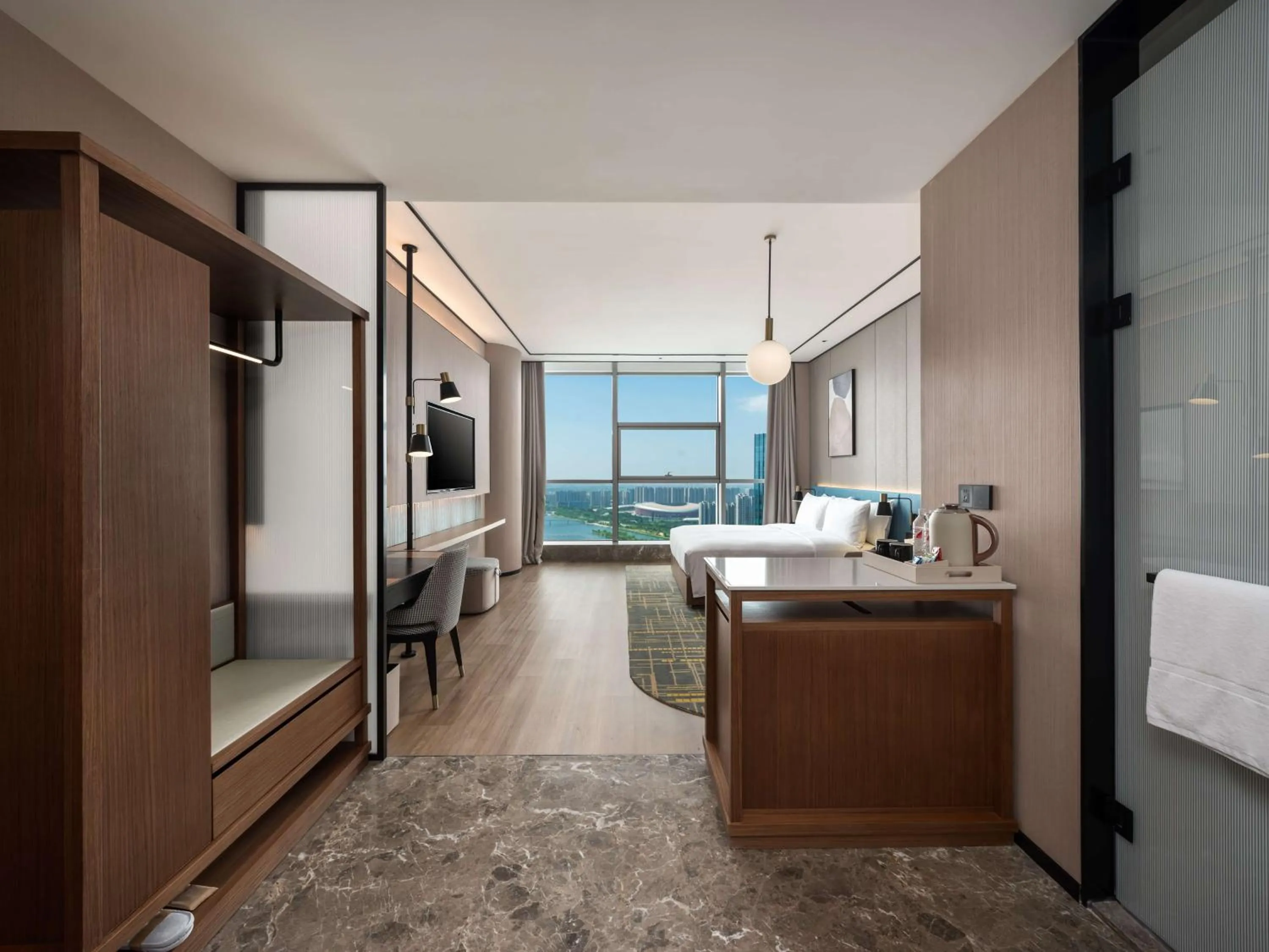 Bed in Hilton Garden Inn Taiyuan Binhe