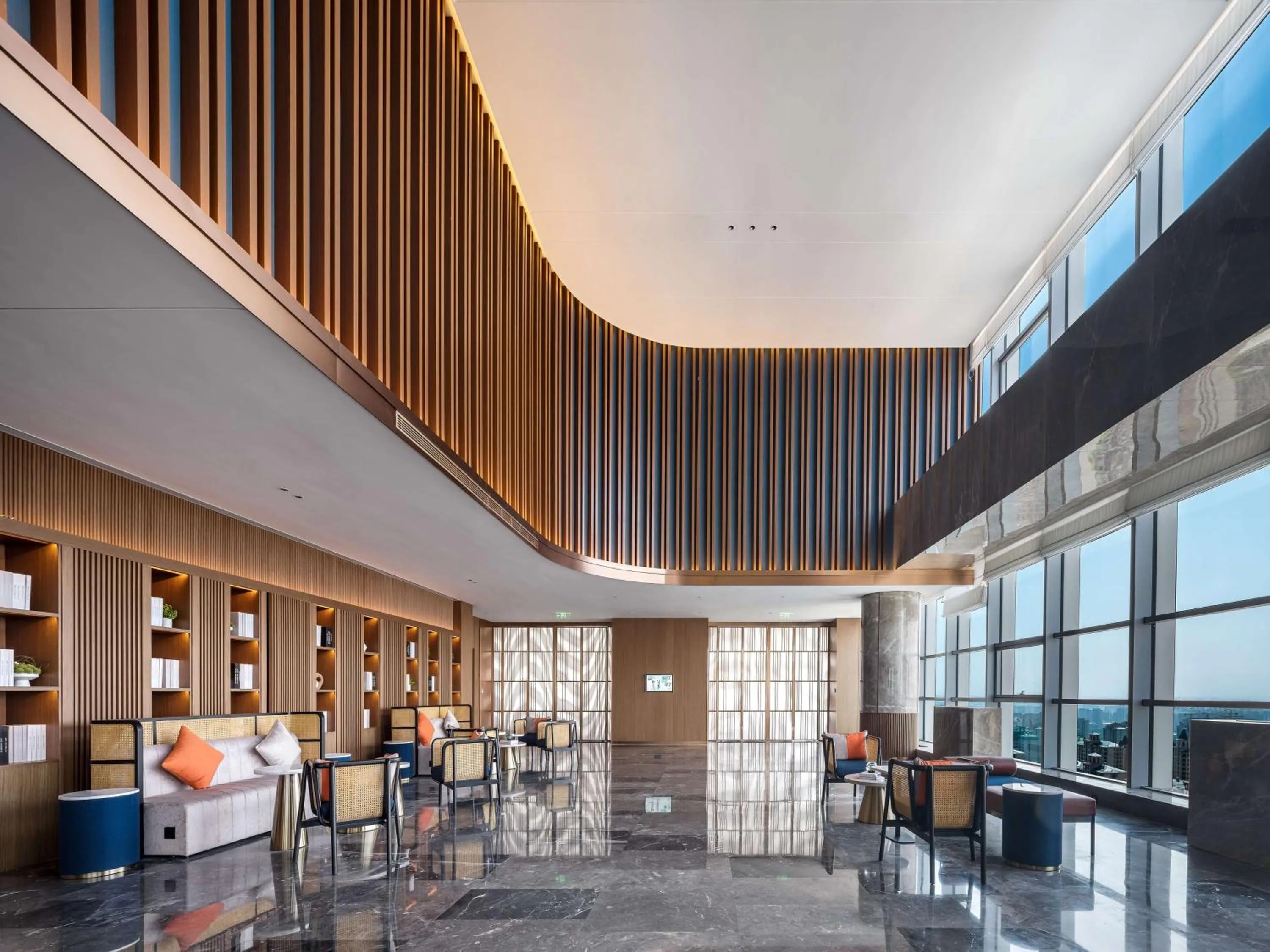 Lobby or reception in Hilton Garden Inn Taiyuan Binhe
