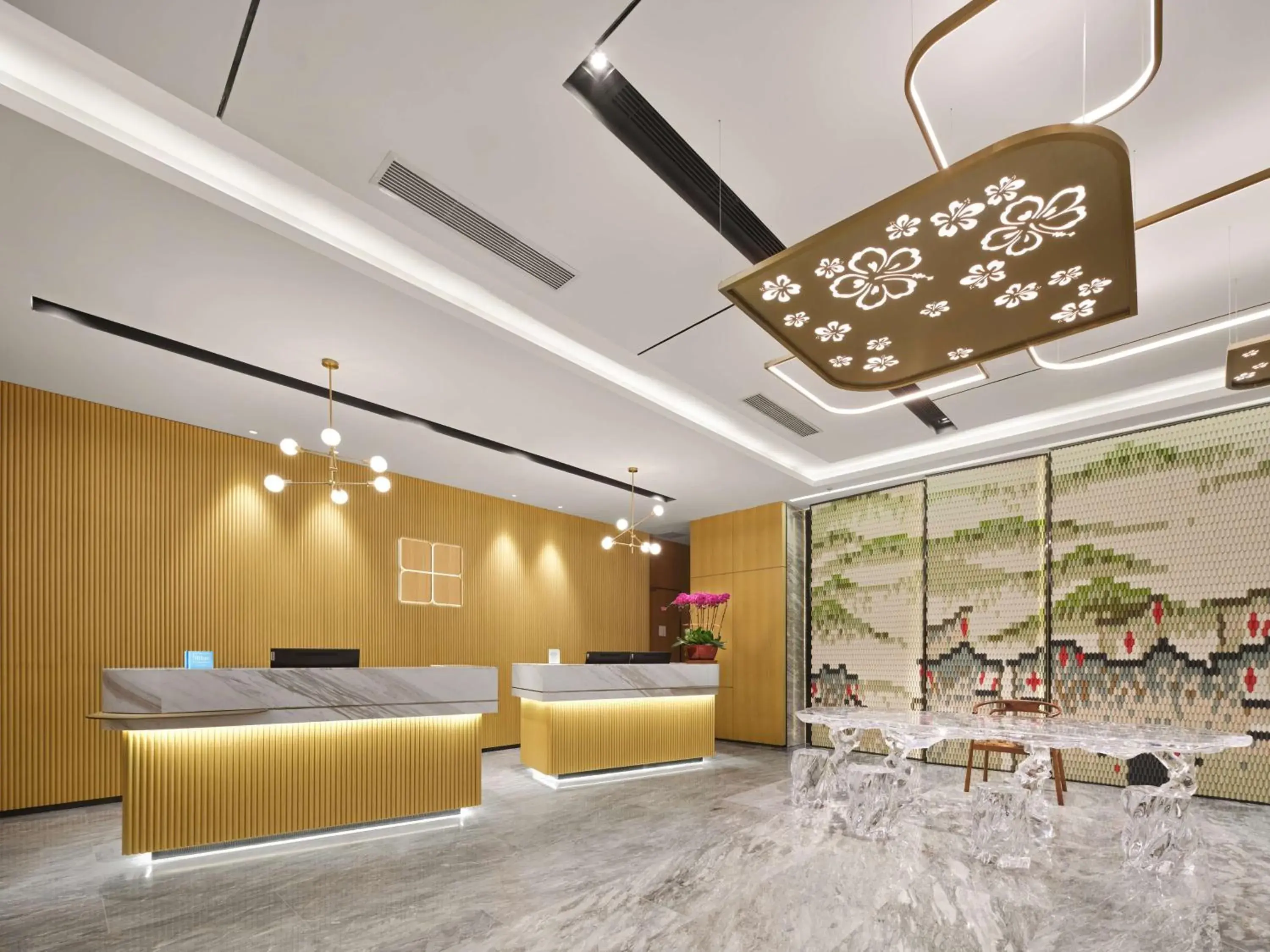 Lobby or reception in Hilton Garden Inn Jinzhong Yuci Lobby or reception in Hilton Garden Inn Jinzhong Yuci