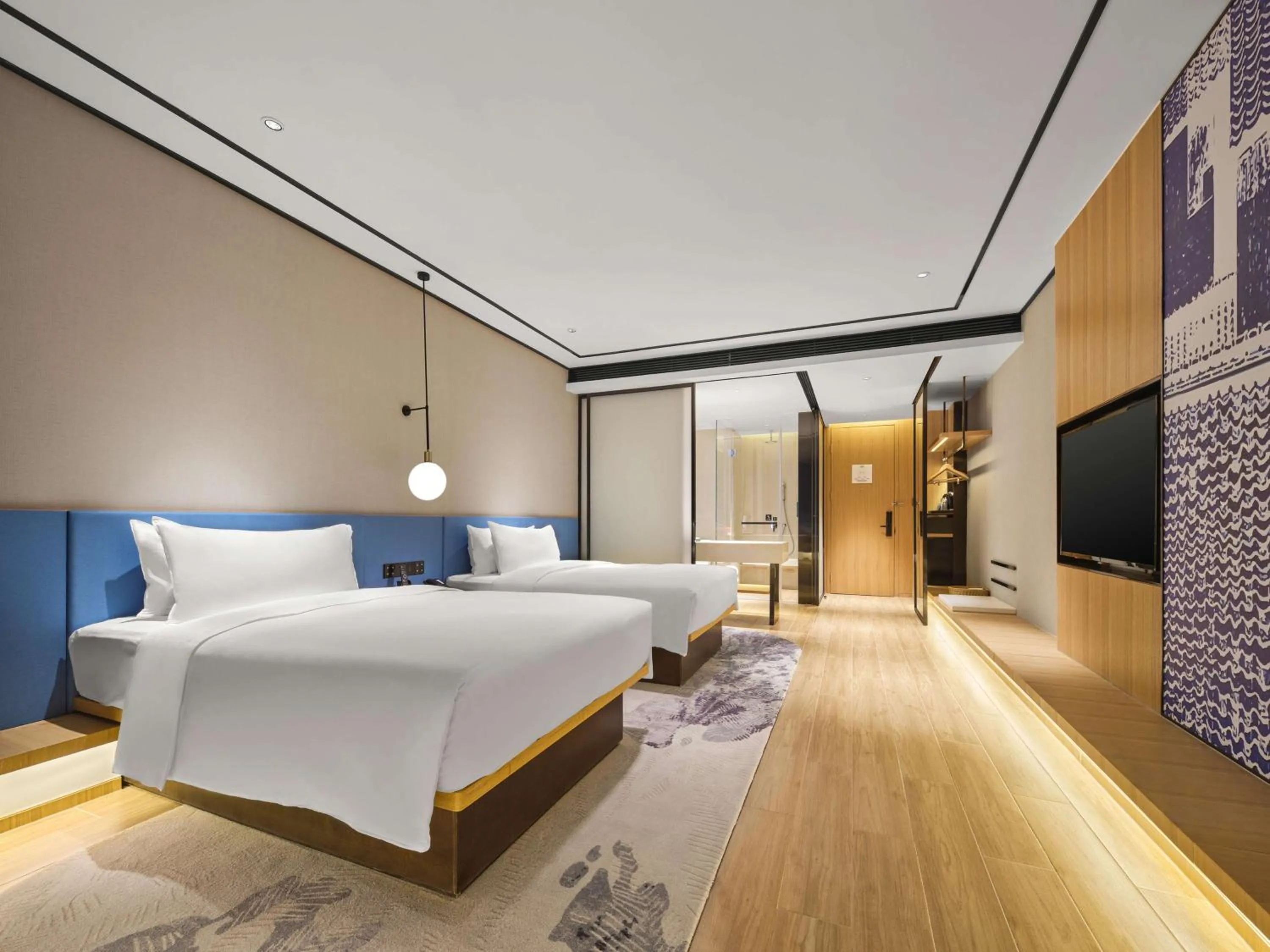 Bed in Hilton Garden Inn Jinzhong Yuci