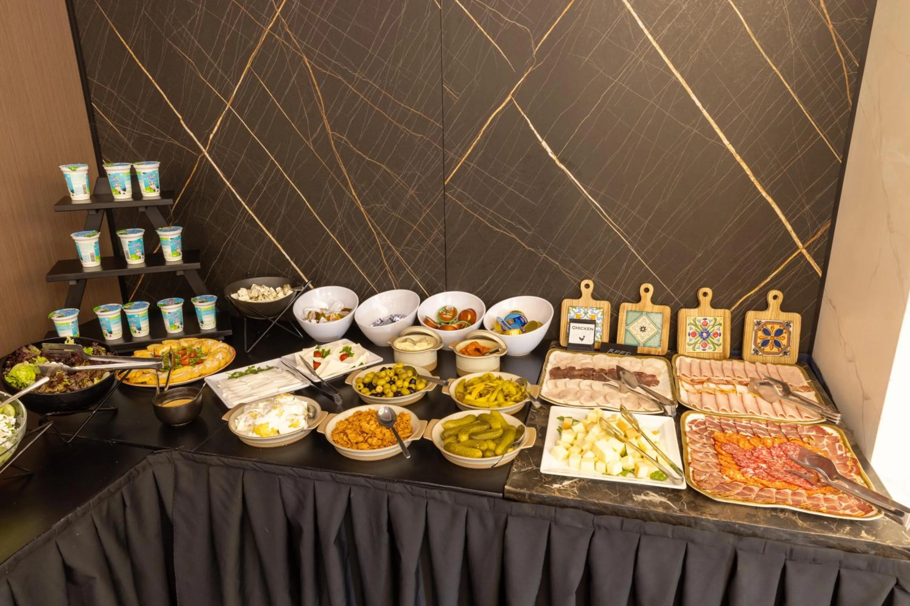 Buffet breakfast in Nobel West Hotel