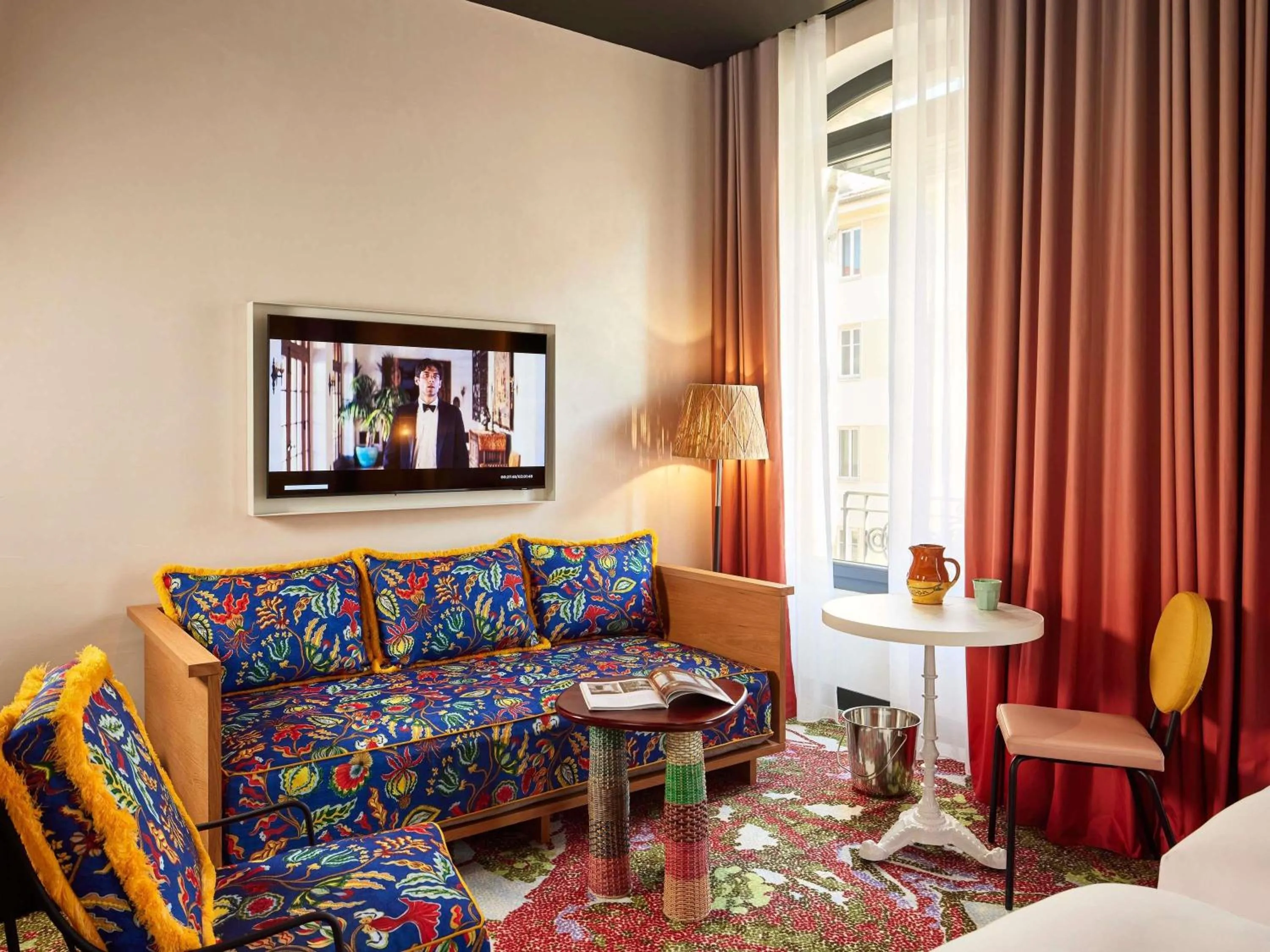 Bedroom, Bed in Mama Shelter Nice