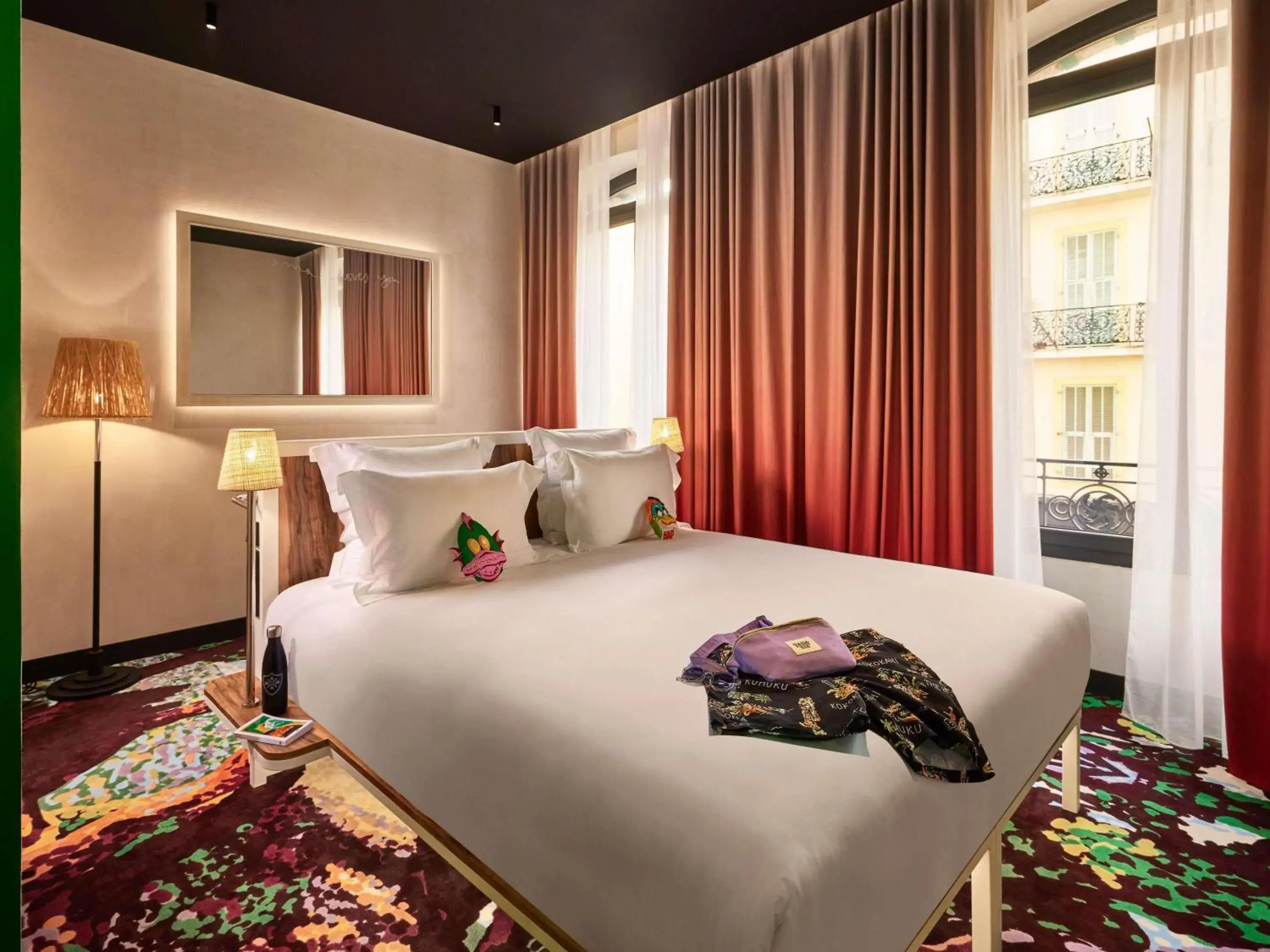 Bedroom, Bed in Mama Shelter Nice Bedroom, Bed in Mama Shelter Nice