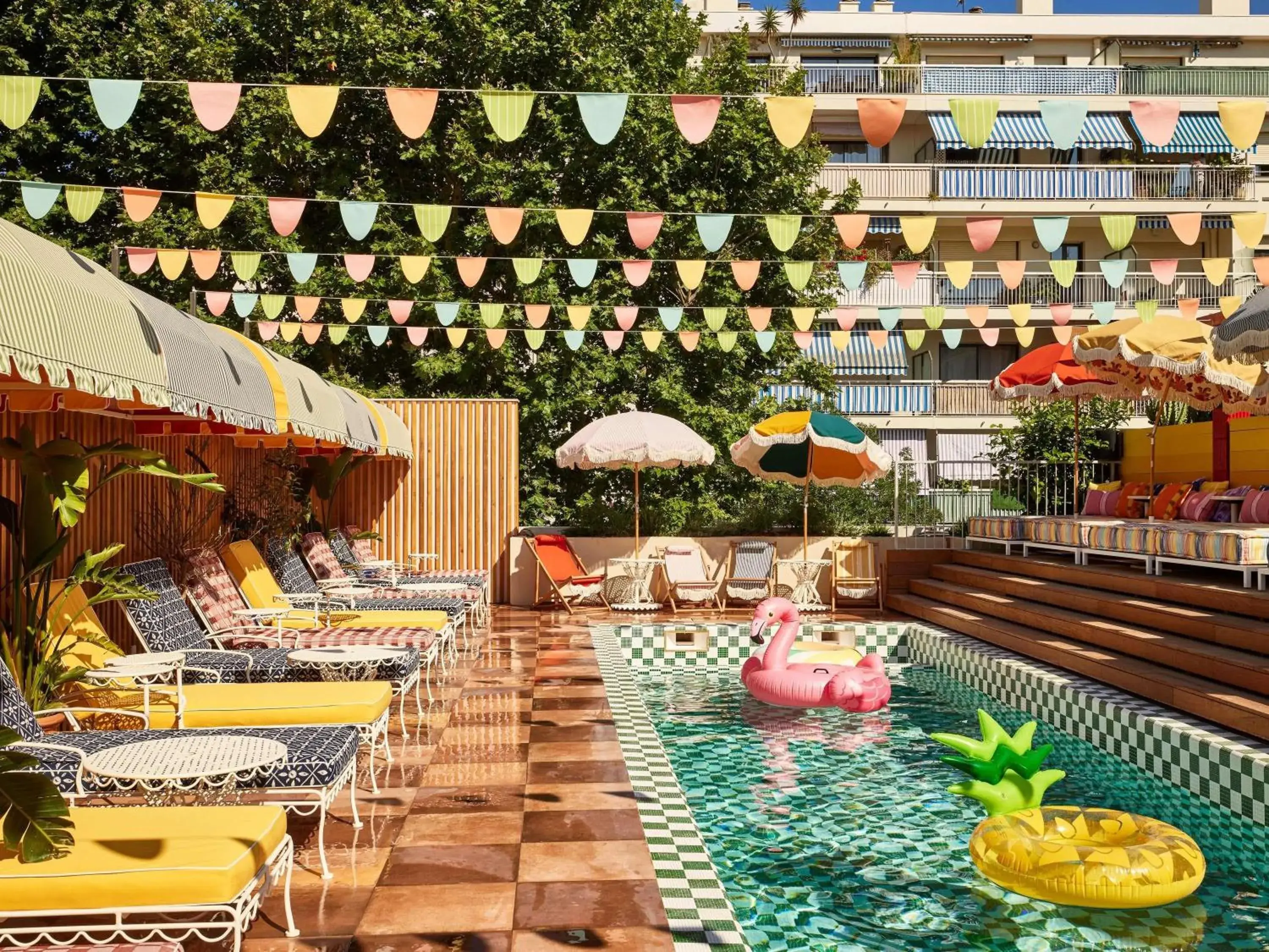 Pool view in Mama Shelter Nice Pool view in Mama Shelter Nice