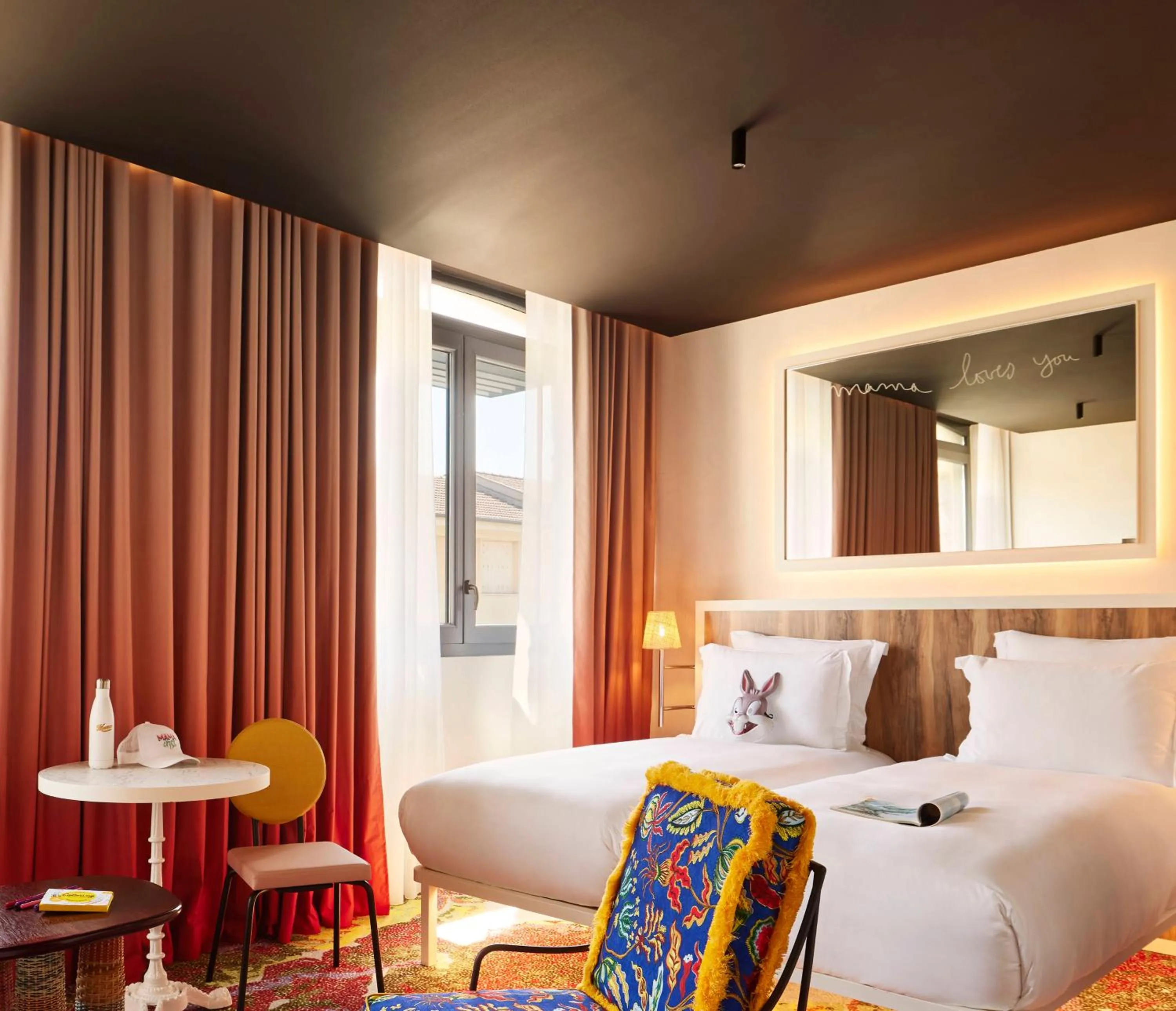 Bed in Mama Shelter Nice