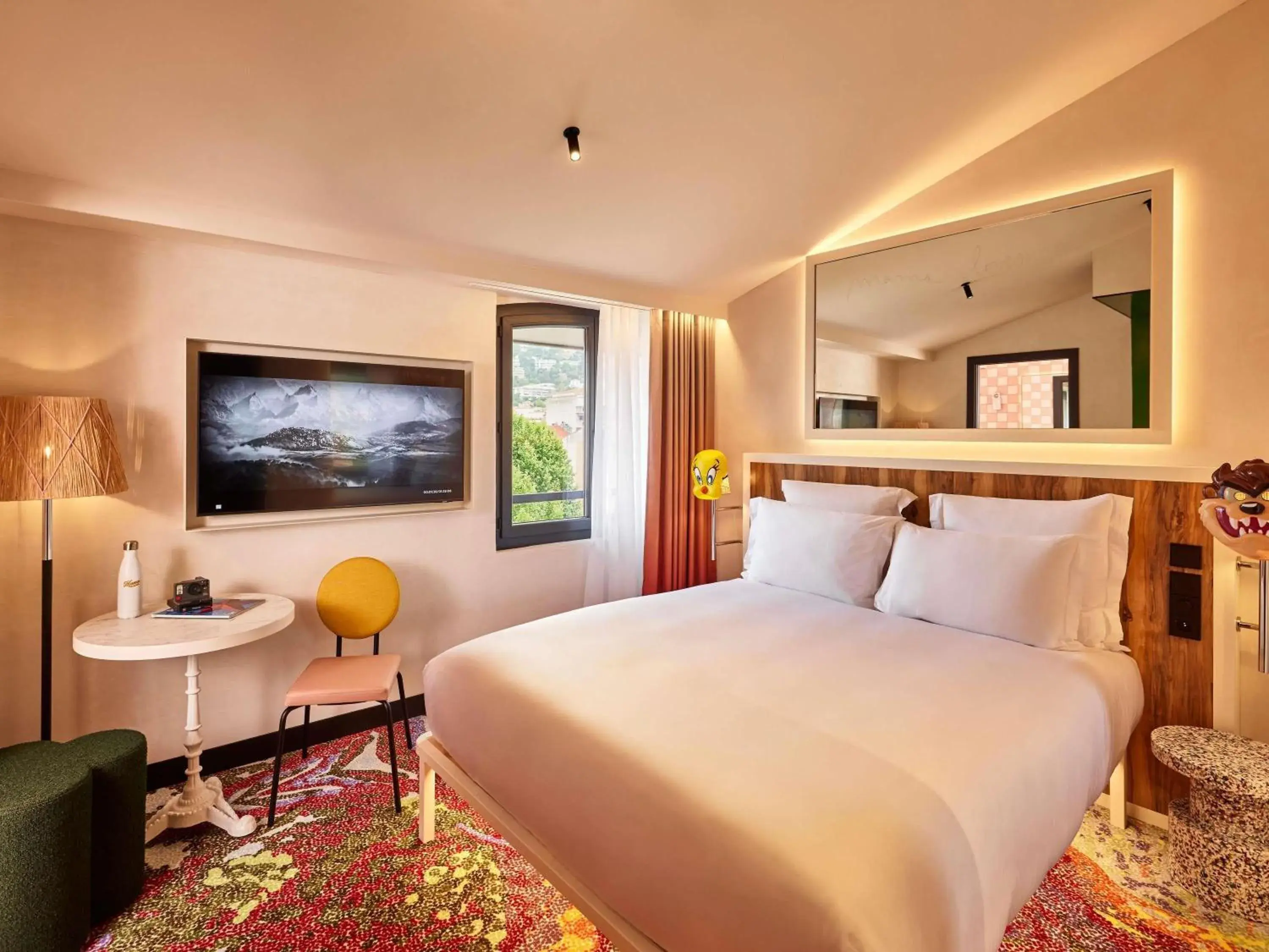 Bedroom, Bed in Mama Shelter Nice Bedroom, Bed in Mama Shelter Nice