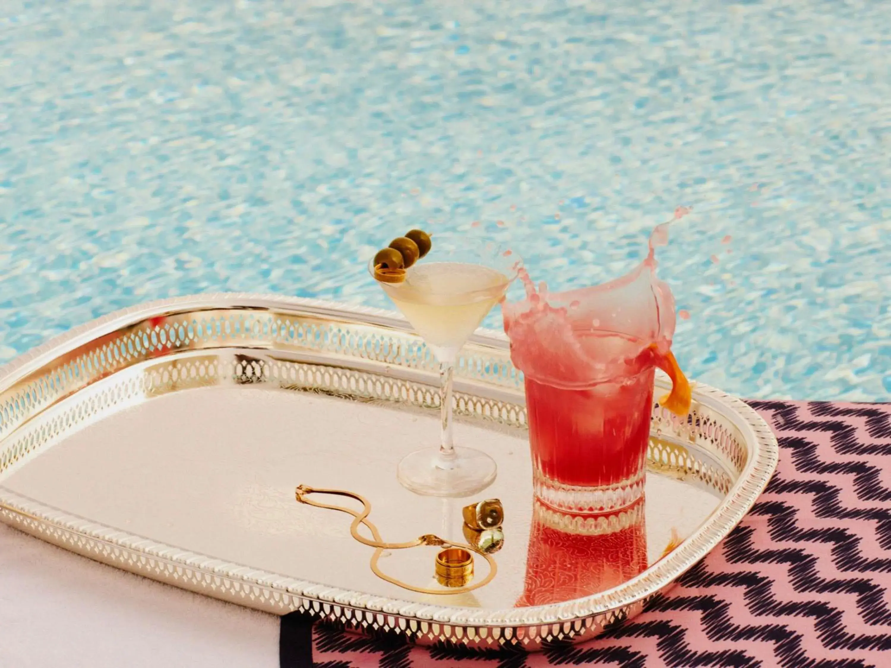 Pool view in SLS Barcelona Pool view in SLS Barcelona