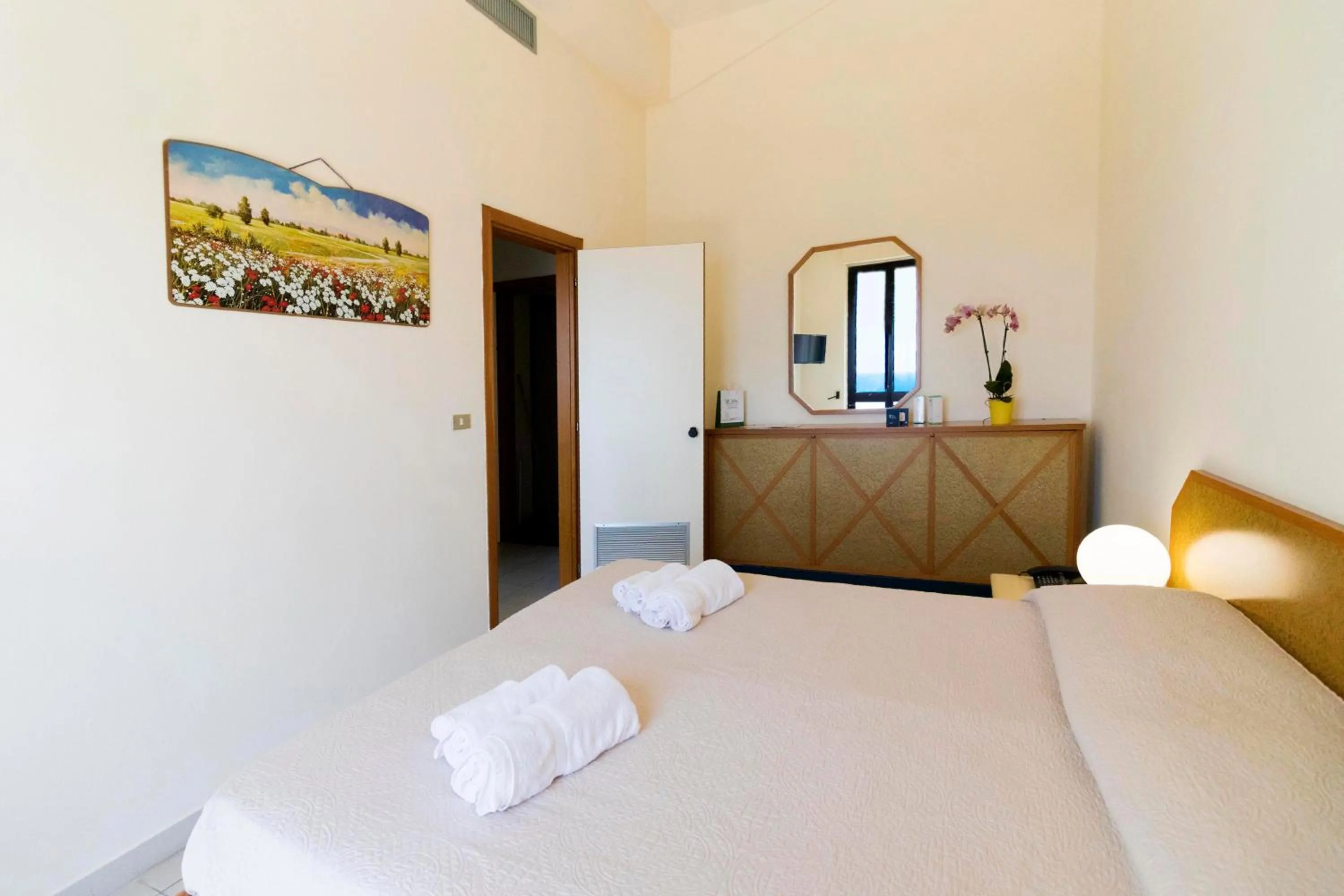 Bed in Albergo Palazzo
