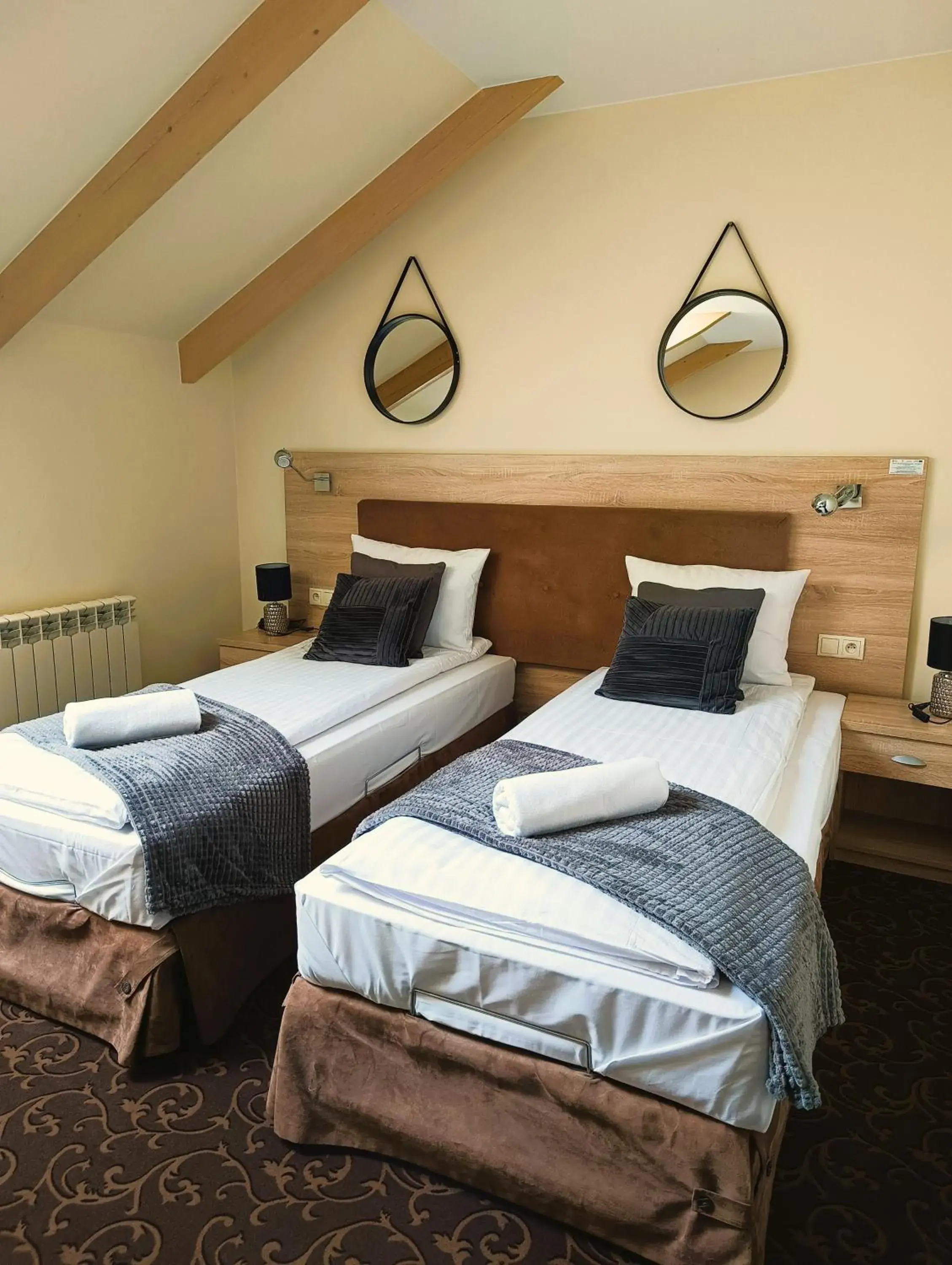 Double or Twin Room with Private Bathroom in Pokoje gościnne Restauracja u Kusia Double or Twin Room with Private Bathroom in Pokoje gościnne Restauracja u Kusia