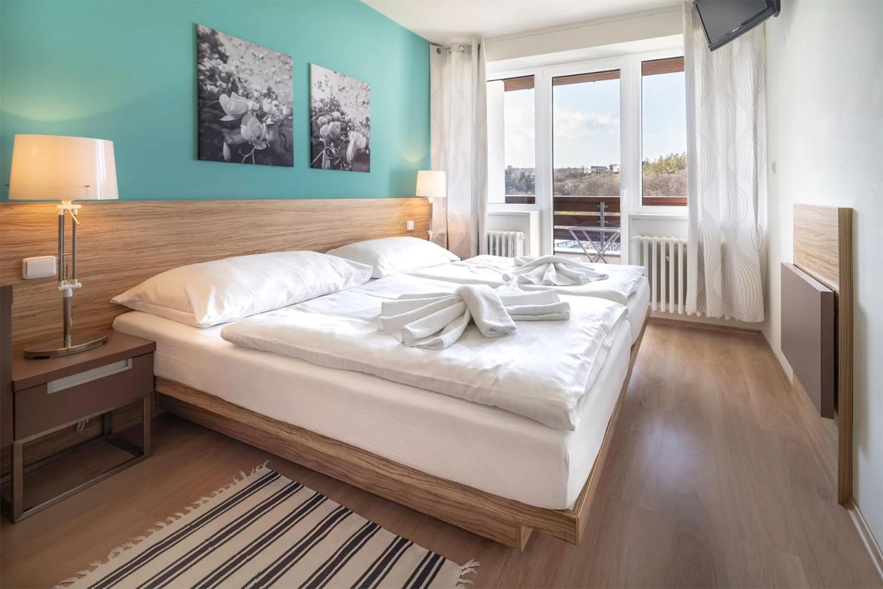 Bed in Hotel Vyhlídka