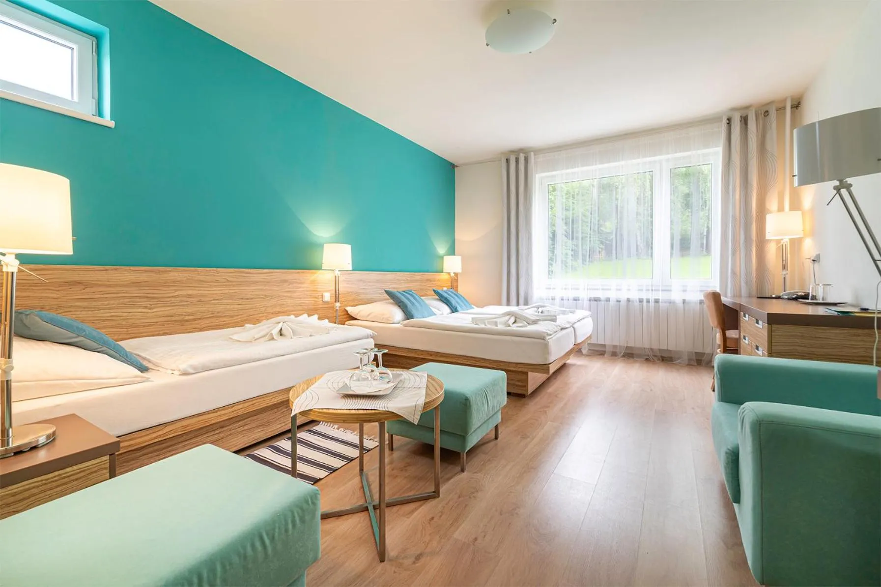 Bed in Hotel Vyhlídka