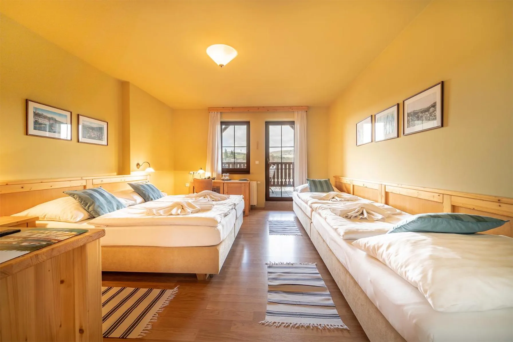 Bed in Hotel Vyhlídka