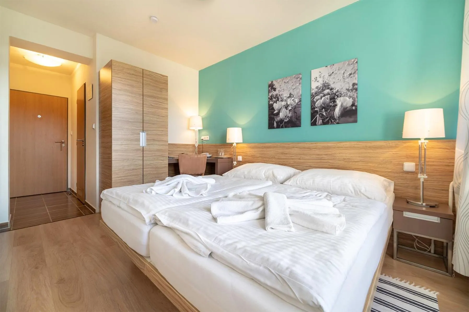 Bed in Hotel Vyhlídka