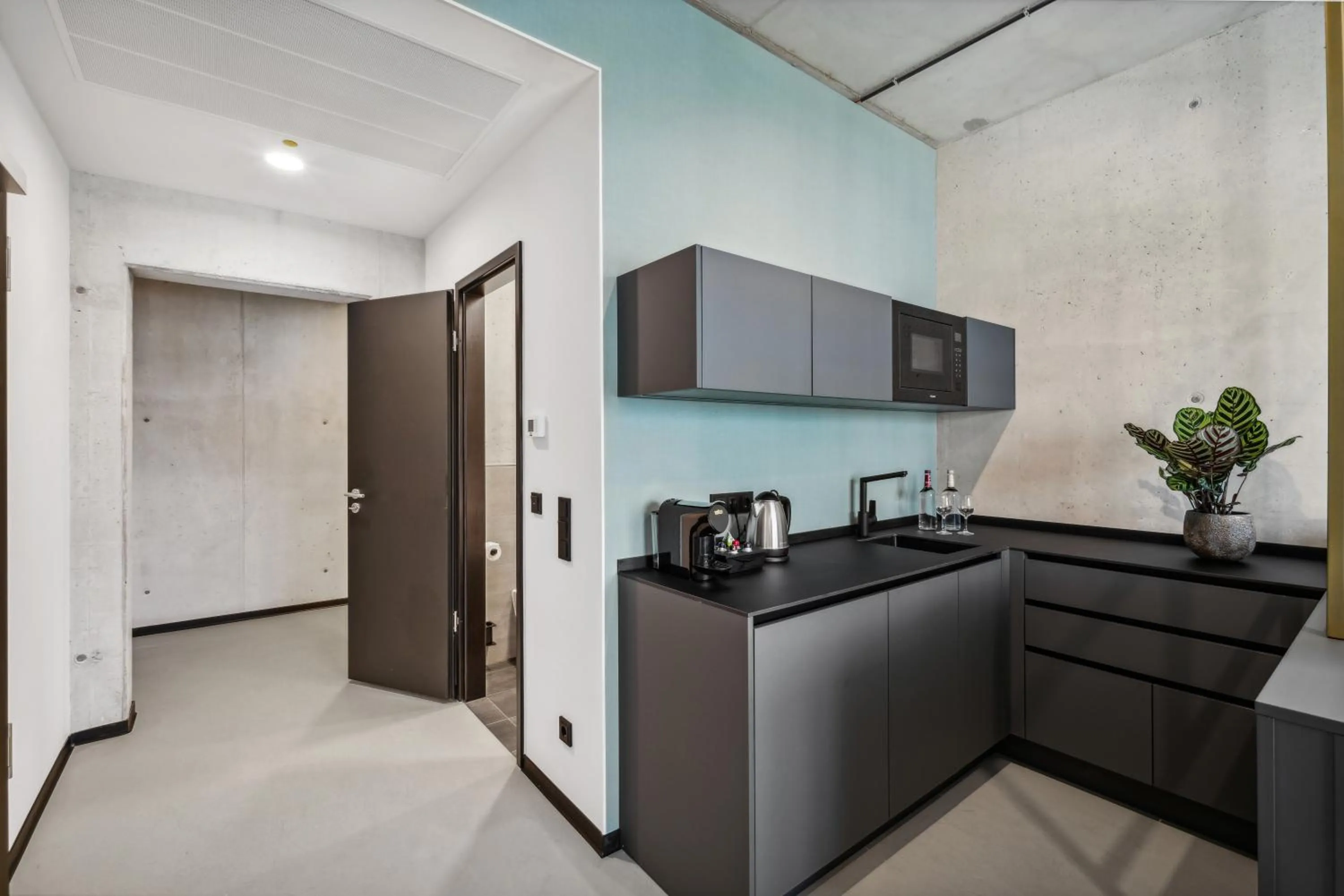 Kitchen or kitchenette in Nena Apartments München City East