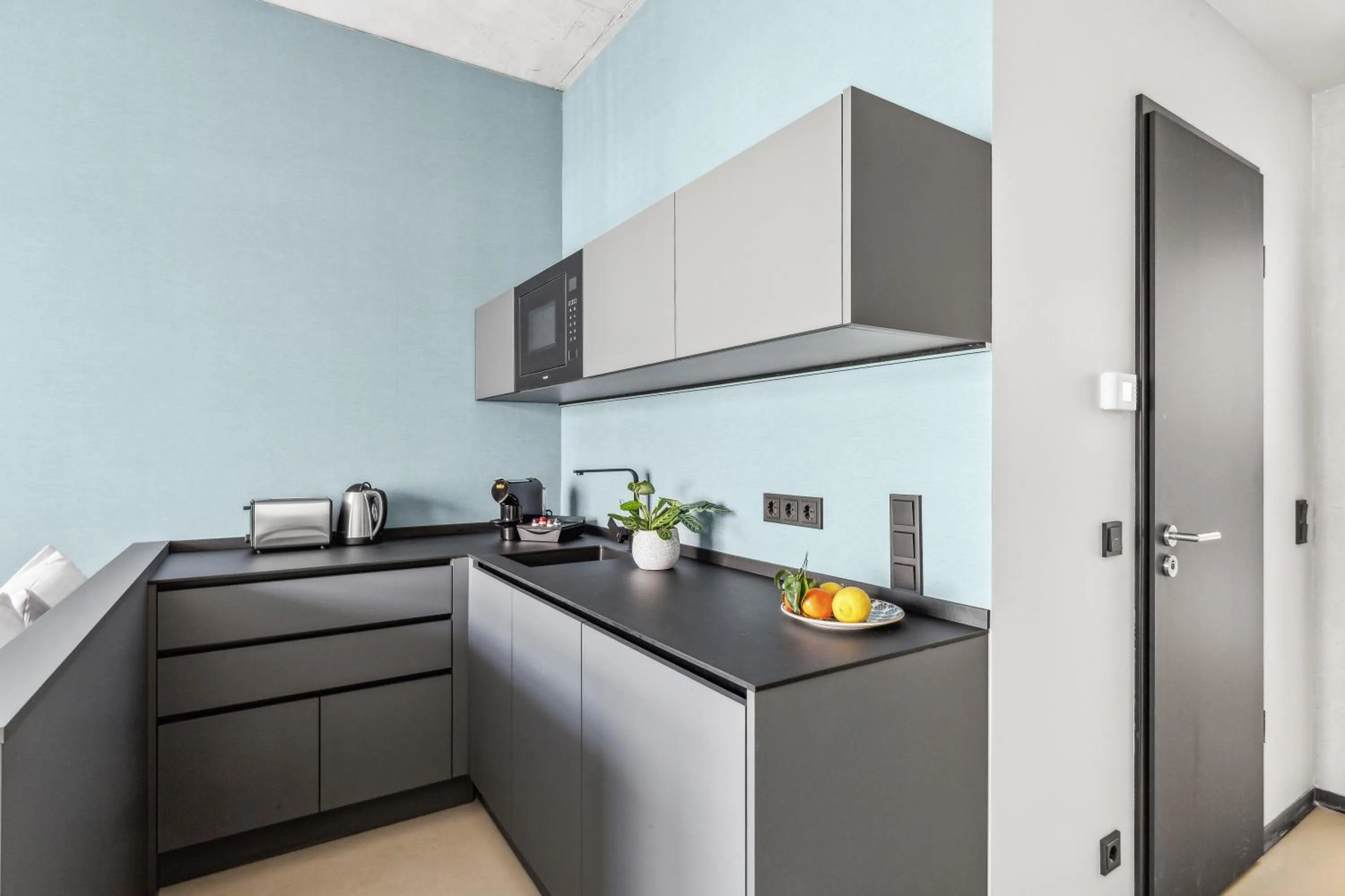 Kitchen or kitchenette in Nena Apartments München City East