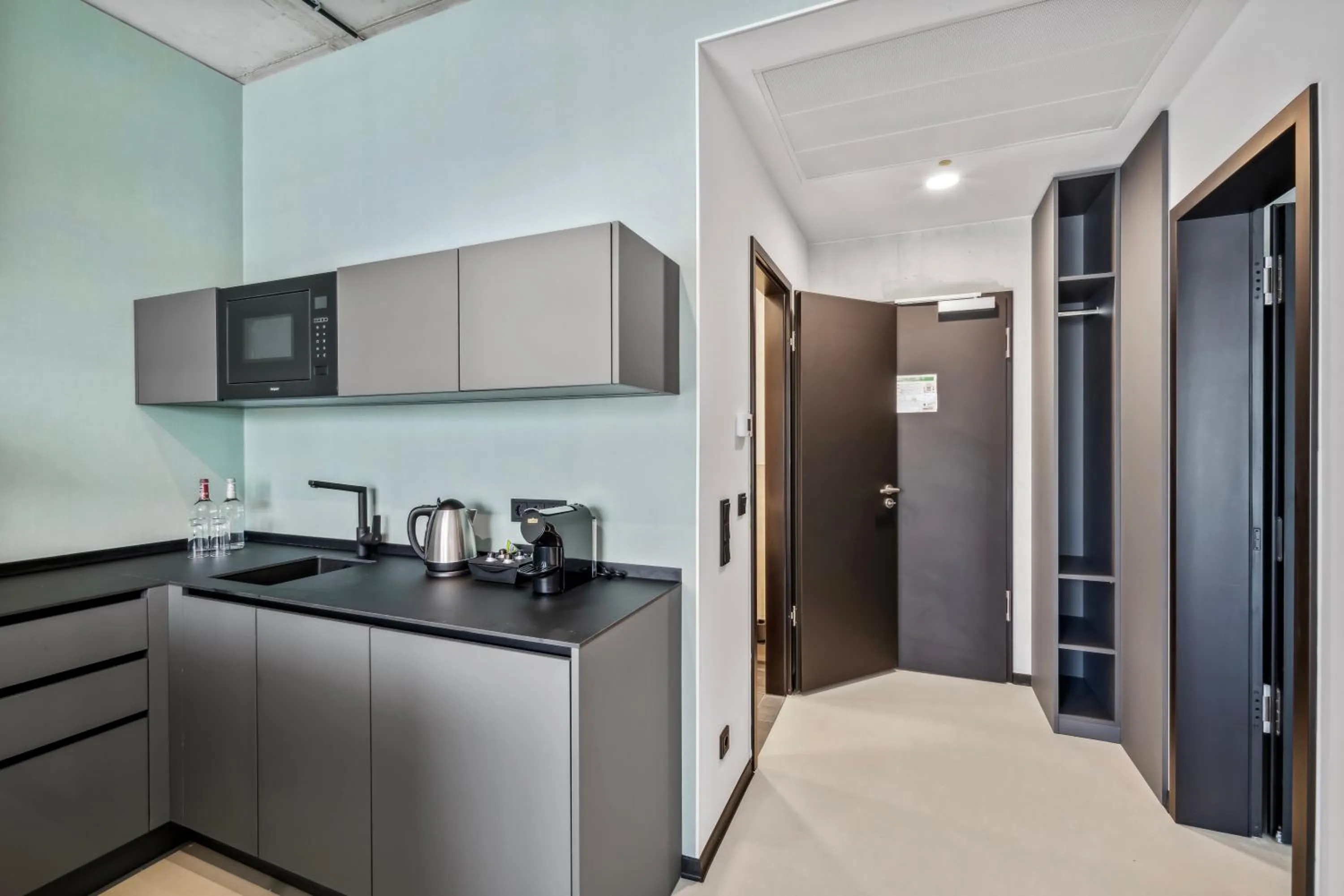 Kitchen or kitchenette in Nena Apartments München City East