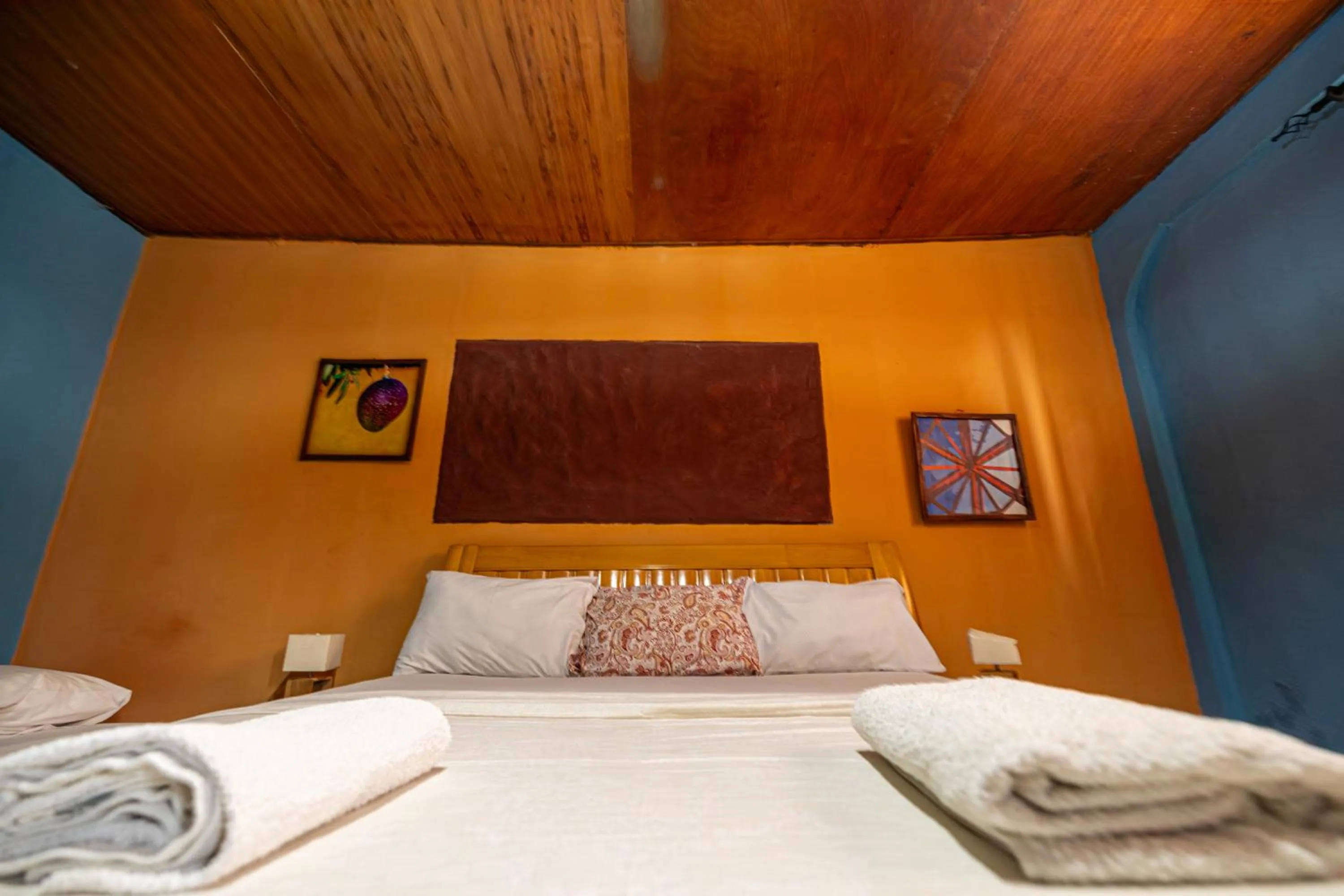 Bed in Mango Lodge Gambia