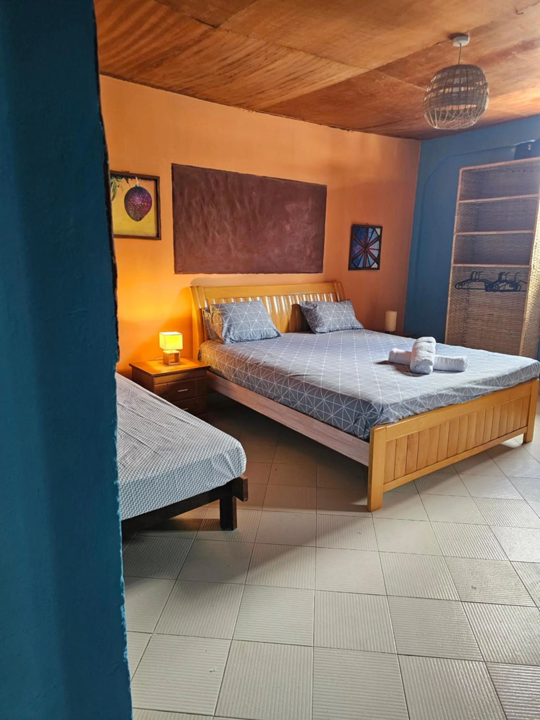 Bed in Mango Lodge Gambia