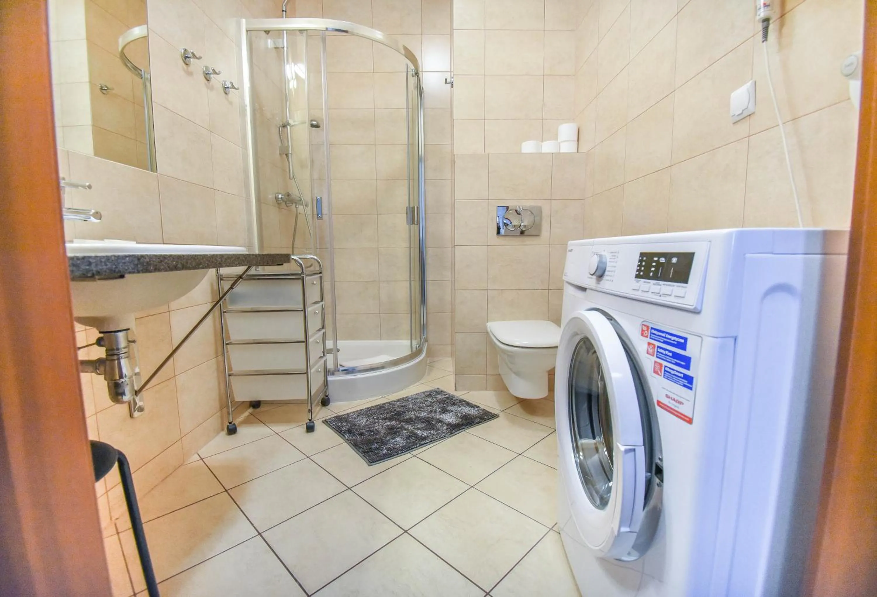 Bathroom in Apartamenty Na Wyspie - Baltic Park - Apartamenty z sypialnią i parkingiem - ul Uzdrowiskowa 24-34