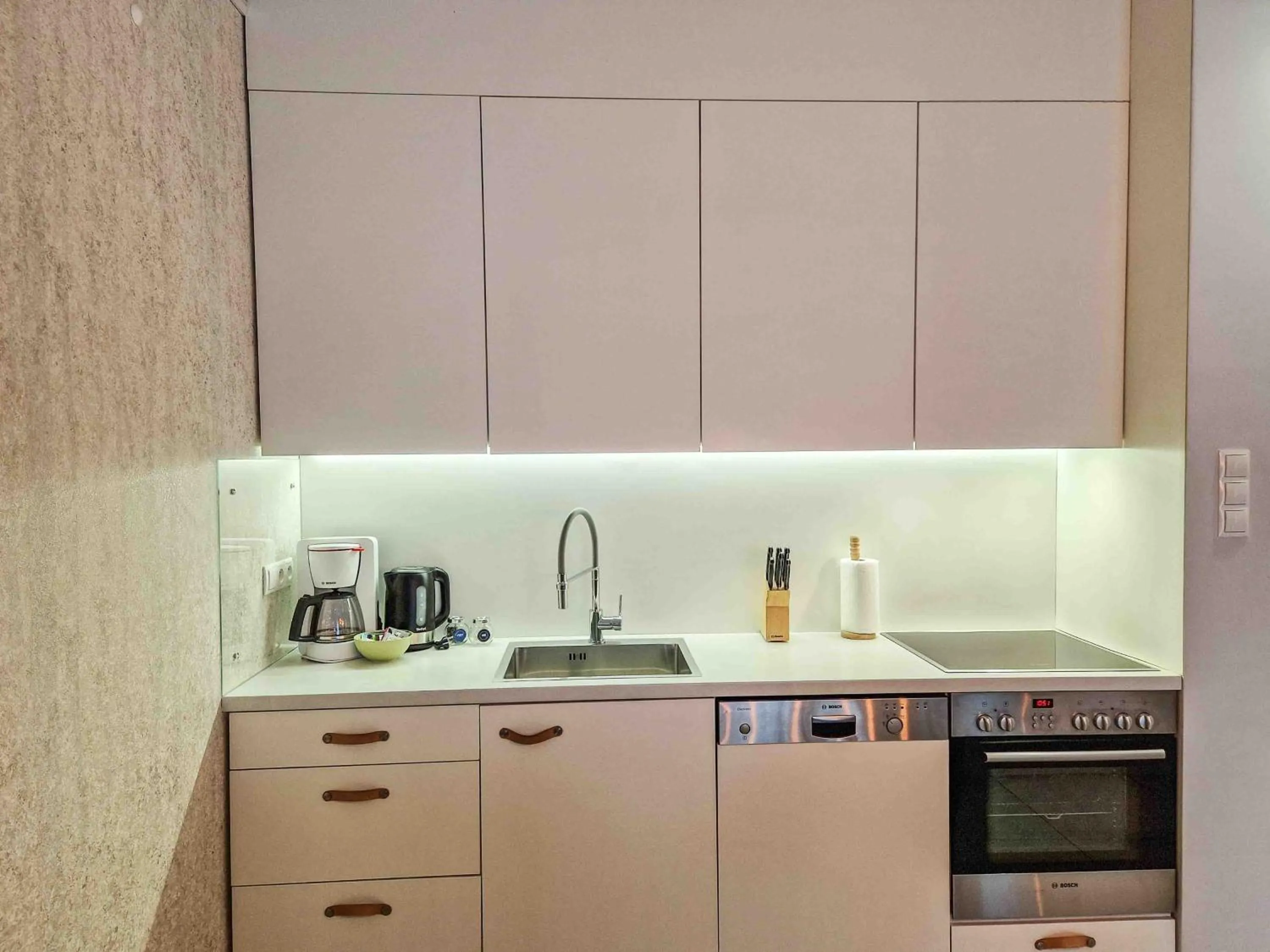Coffee/tea facilities in Apartamenty Na Wyspie - Baltic Park - Apartamenty z sypialnią i parkingiem - ul Uzdrowiskowa 24-34