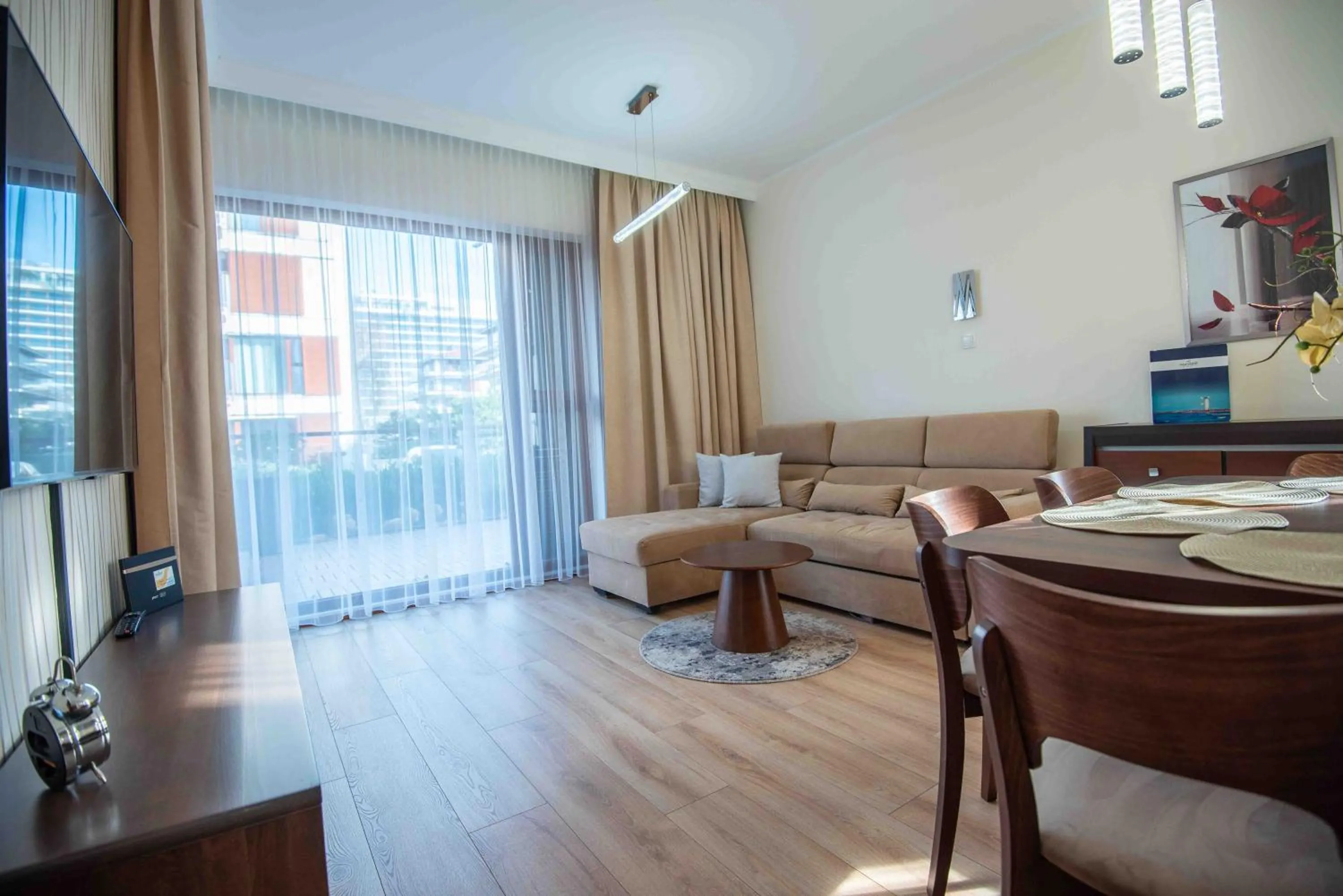 TV and multimedia in Apartamenty Na Wyspie - Baltic Park - Apartamenty z sypialnią i parkingiem - ul Uzdrowiskowa 24-34