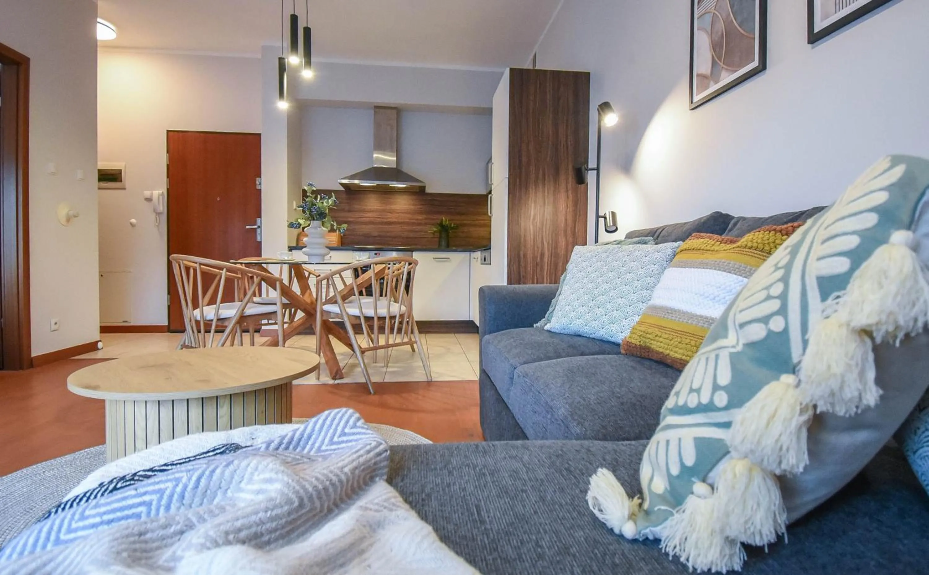Kitchen or kitchenette in Apartamenty Na Wyspie - Baltic Park - Apartamenty z sypialnią i parkingiem - ul Uzdrowiskowa 24-34