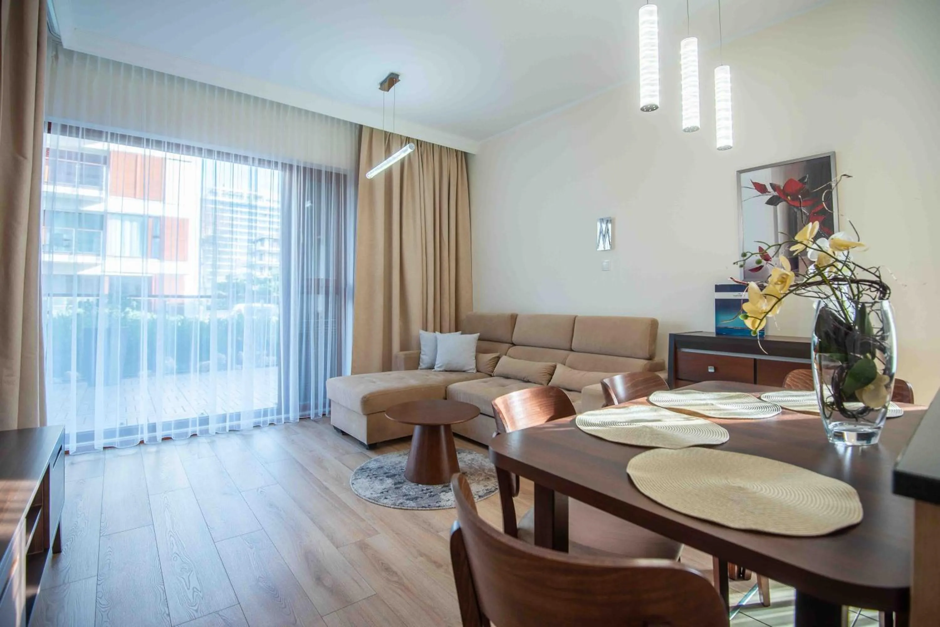Living room in Apartamenty Na Wyspie - Baltic Park - Apartamenty z sypialnią i parkingiem - ul Uzdrowiskowa 24-34