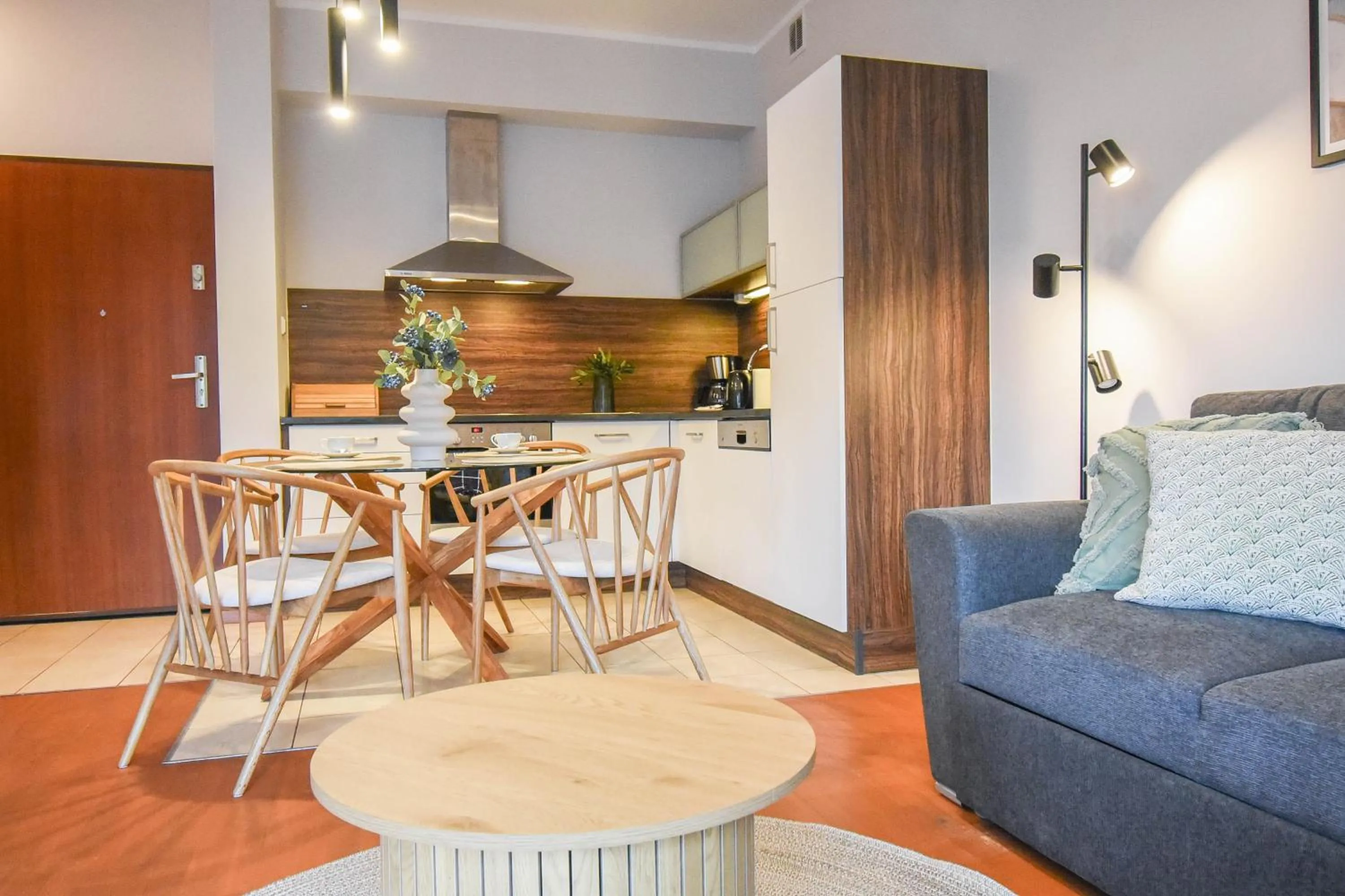 Kitchen or kitchenette in Apartamenty Na Wyspie - Baltic Park - Apartamenty z sypialnią i parkingiem - ul Uzdrowiskowa 24-34