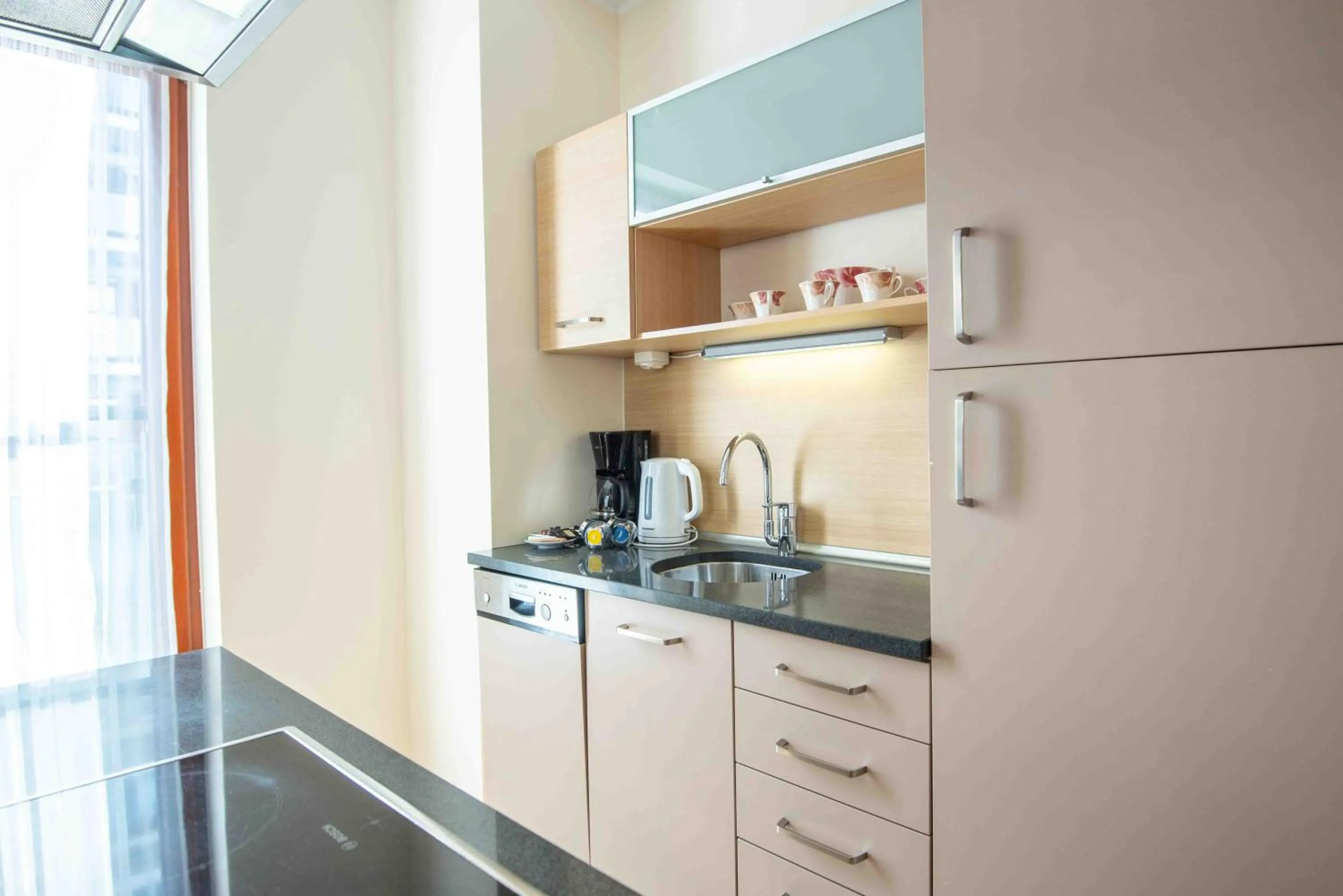Coffee/tea facilities in Apartamenty Na Wyspie - Baltic Park - Apartamenty z sypialnią i parkingiem - ul Uzdrowiskowa 24-34