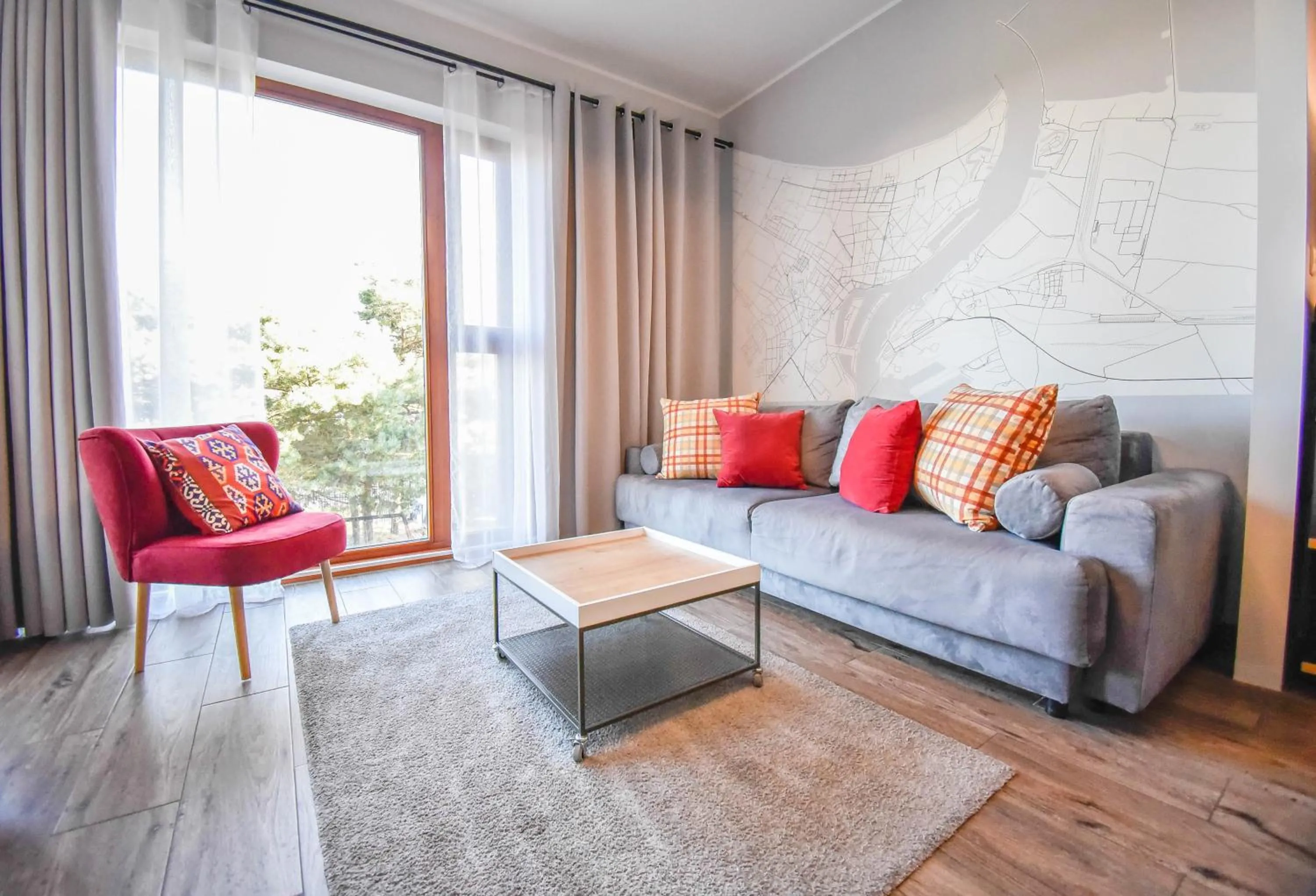 Living room in Apartamenty Na Wyspie - Baltic Park - Apartamenty z sypialnią i parkingiem - ul Uzdrowiskowa 24-34