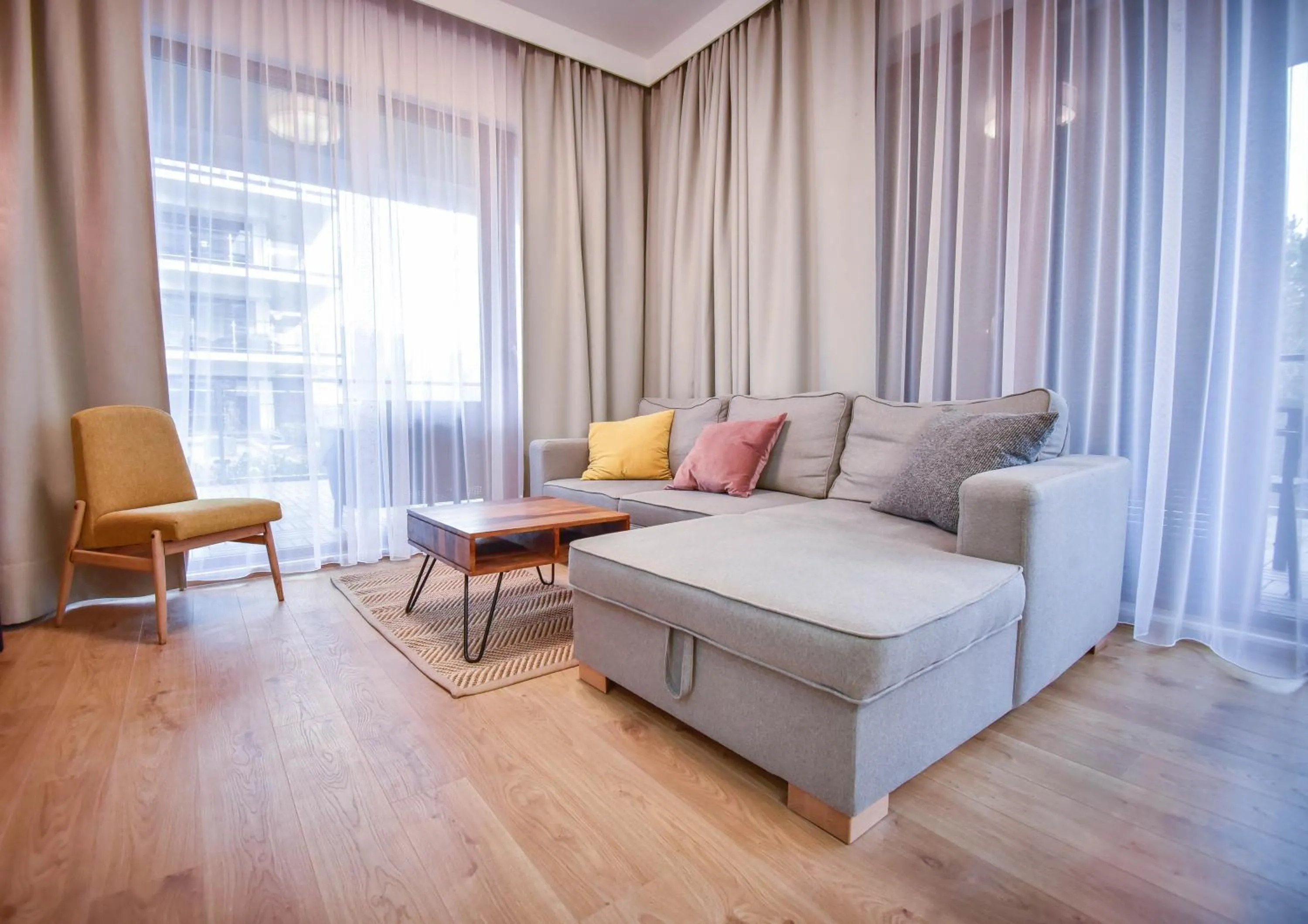 Living room in Apartamenty Na Wyspie - Baltic Park - Apartamenty z sypialnią i parkingiem - ul Uzdrowiskowa 24-34
