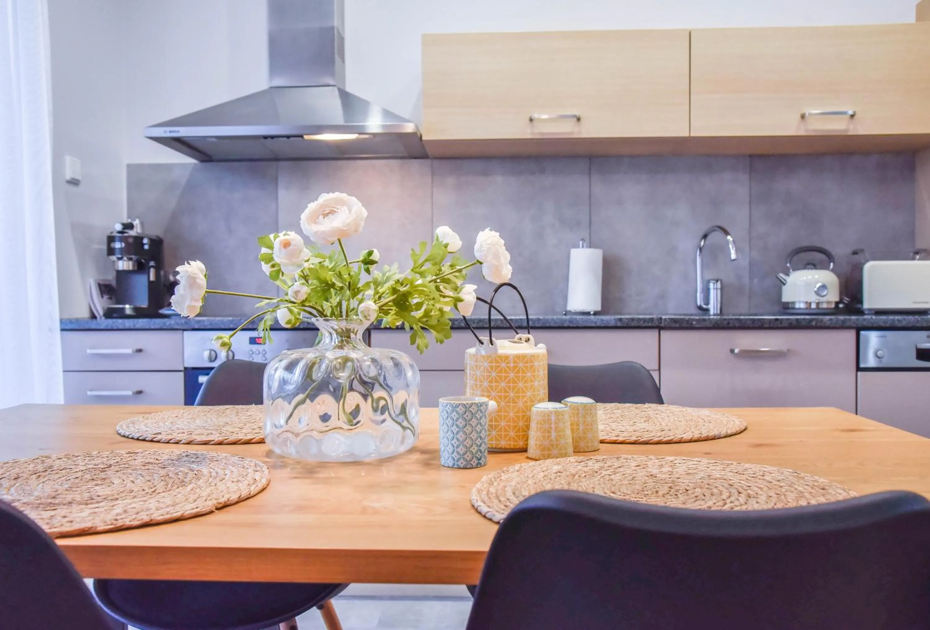 Coffee/tea facilities in Apartamenty Na Wyspie - Baltic Park - Apartamenty z sypialnią i parkingiem - ul Uzdrowiskowa 24-34