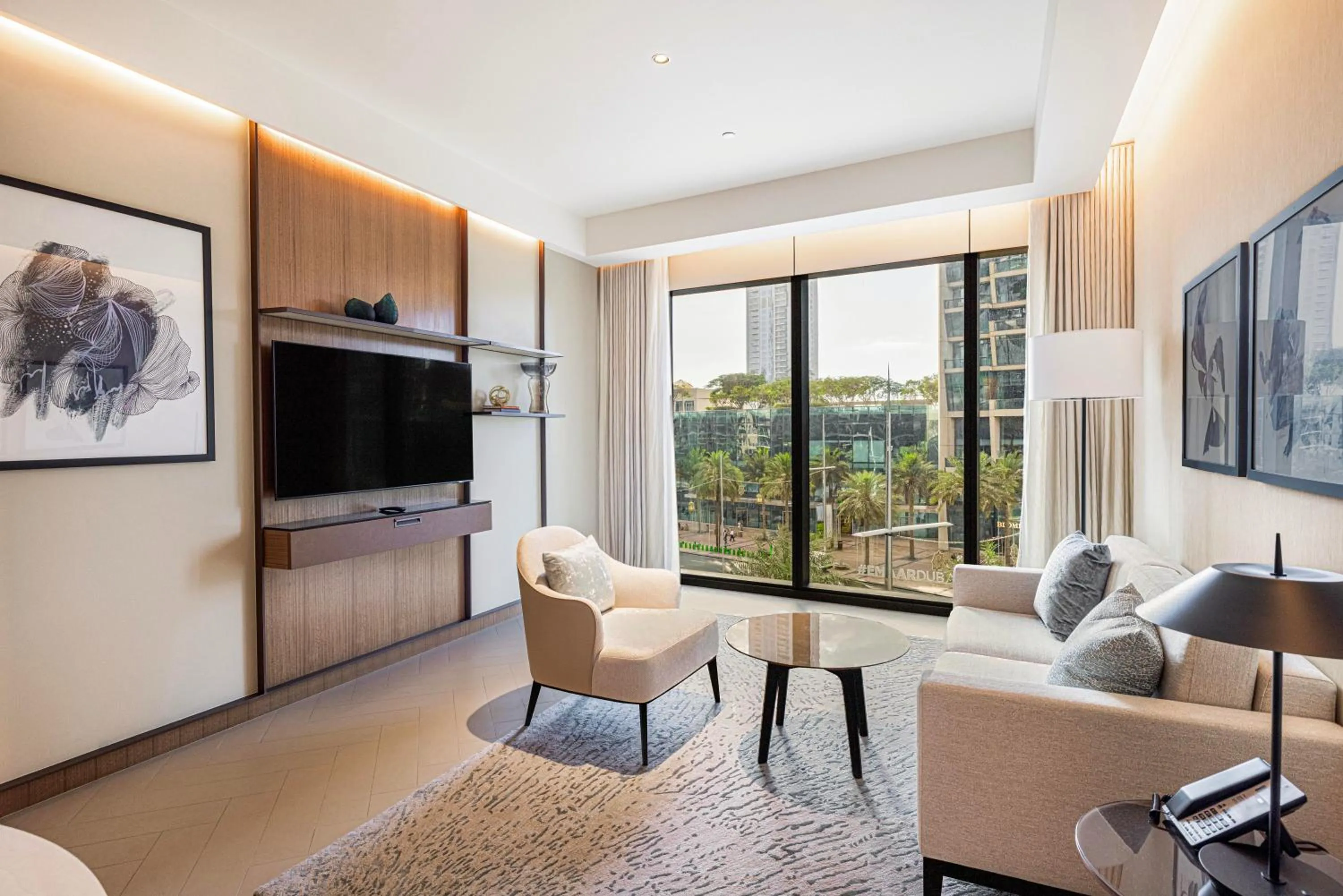 Living room in Luxury 1BR The Address Opera, Downtown Dubai