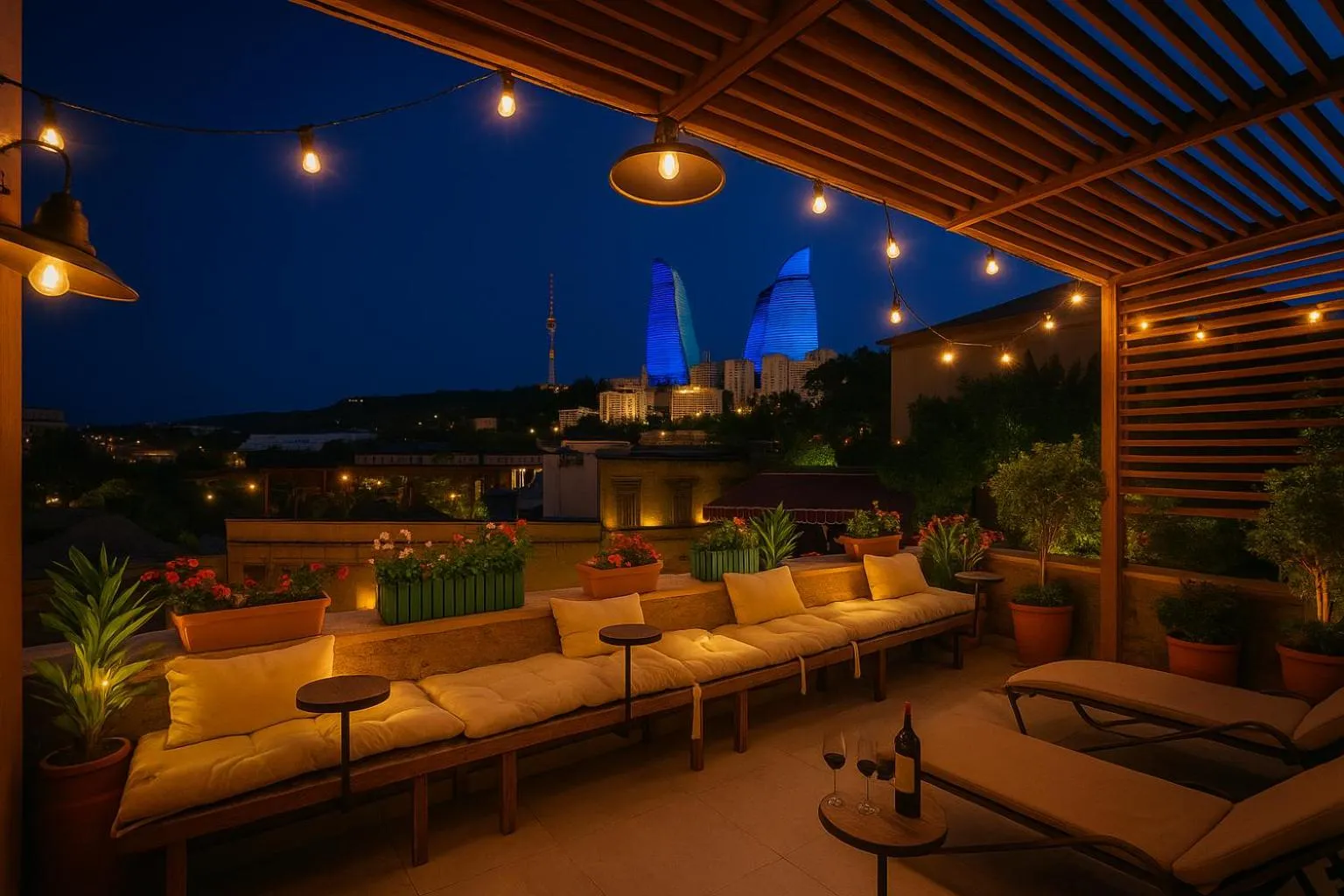 Nearby landmark in R Studios Old Baku