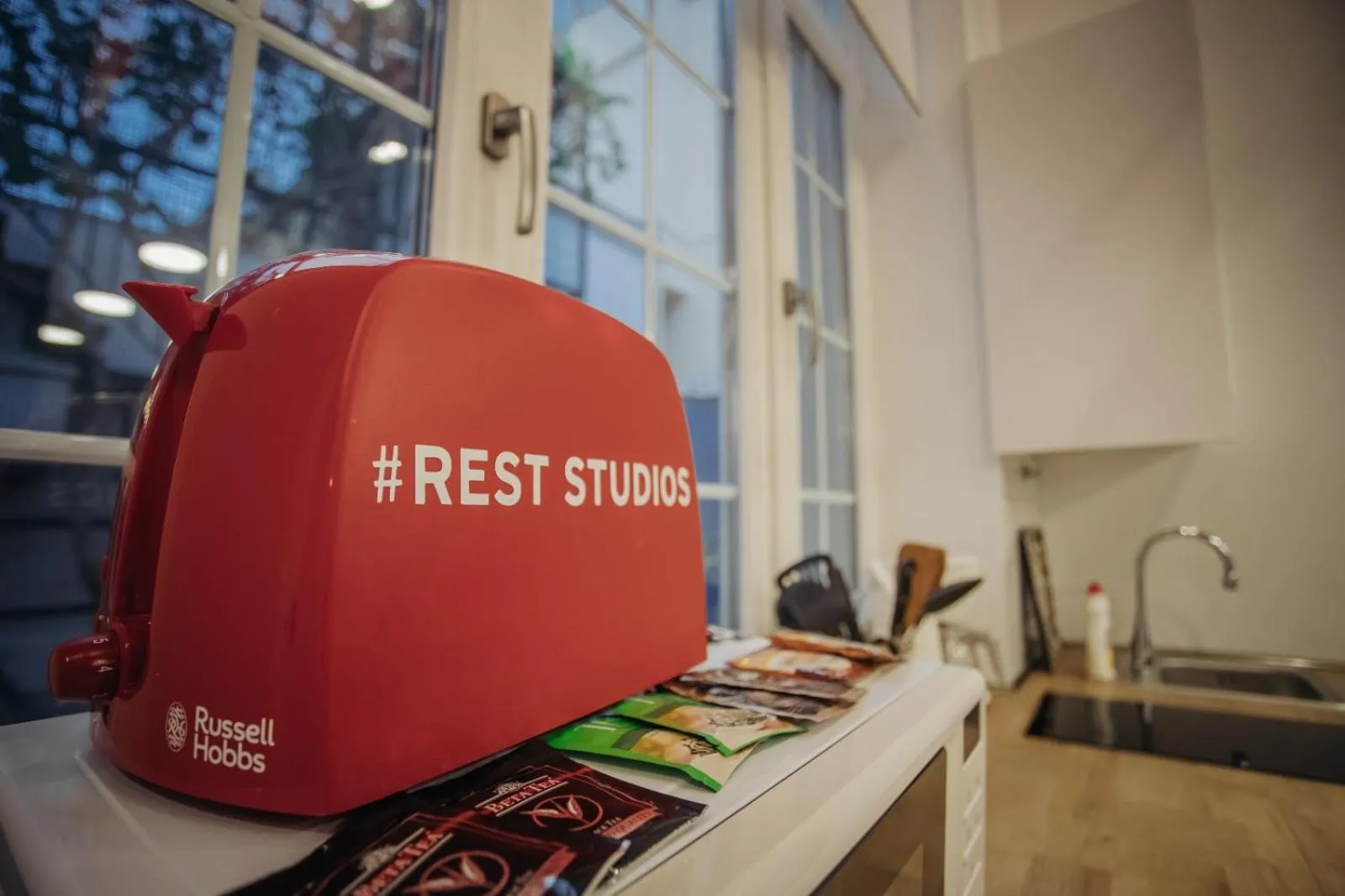 Dining area in R Studios Old Baku