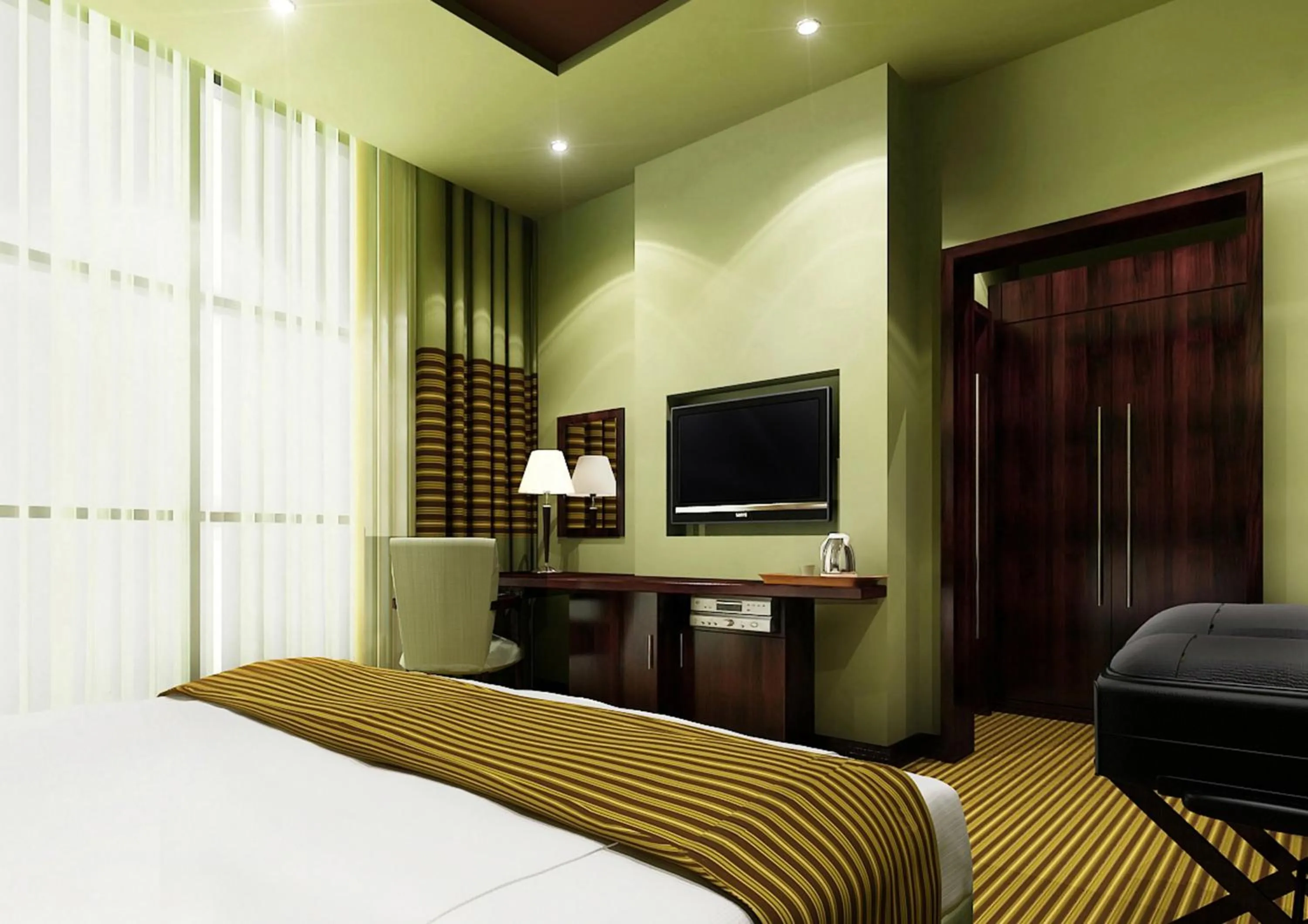 Photo of the whole room, Bed in Aldar Hotel